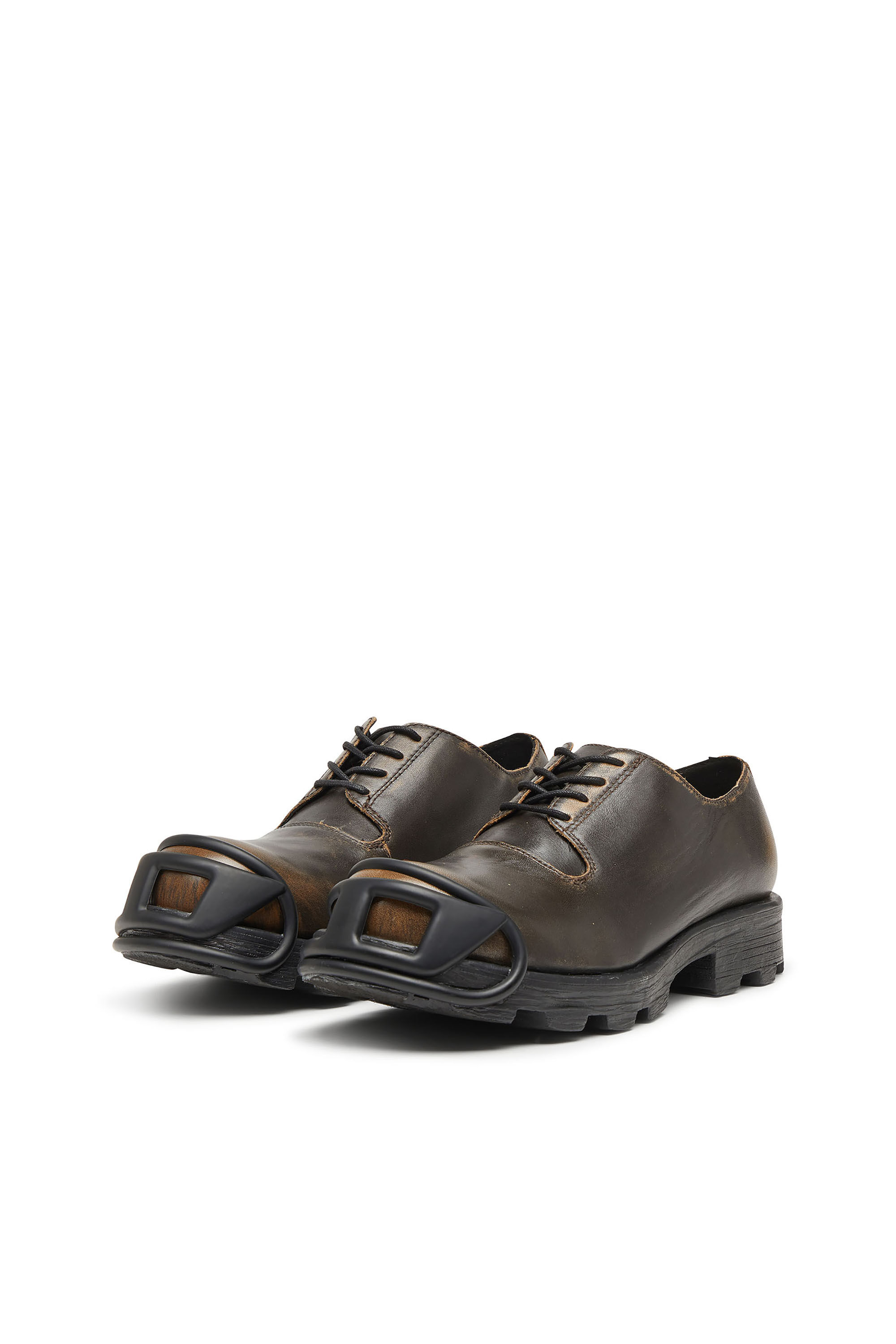 DIESEL D-Hammer ダービーシューズ　42 Men's D-Hammer-Derby shoes in brushed leather | Brown | Diesel