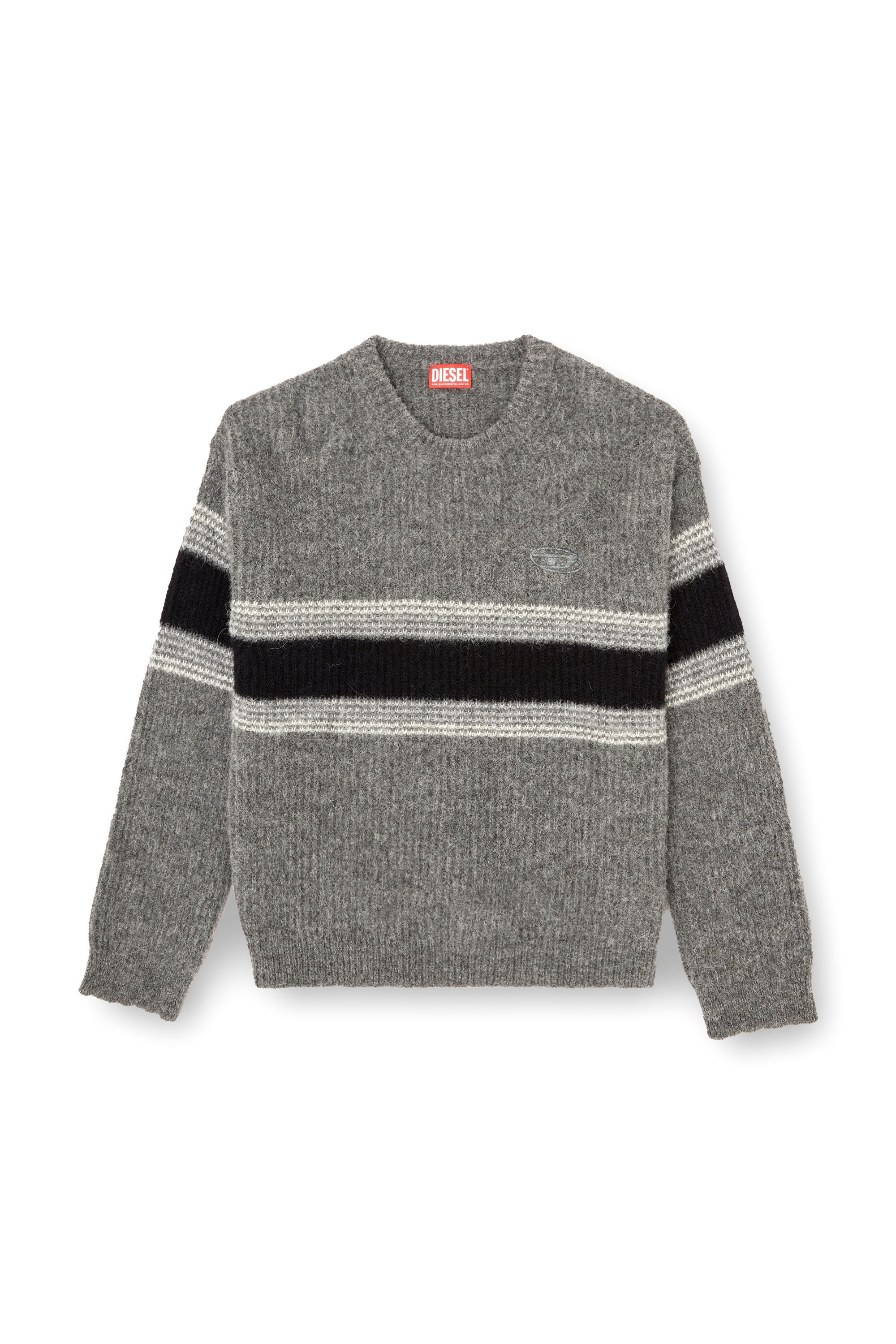 Men's Striped jumper in alpaca blend | Multicolor | Diesel