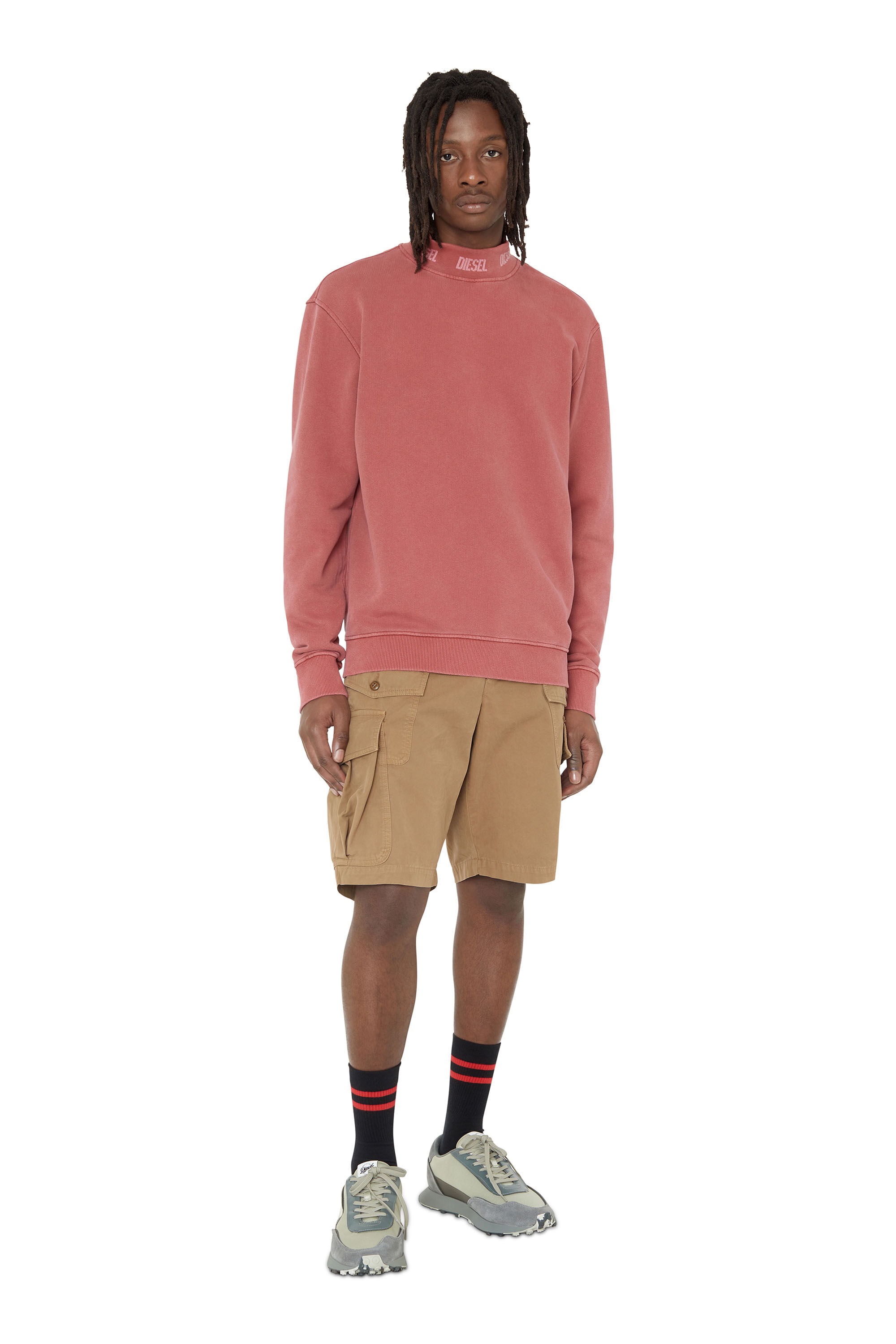 Diesel - S-RACER LC, S-Racer Lc - Sneakers en mesh et daim avec semelle camouflage Homme in Beige - 7