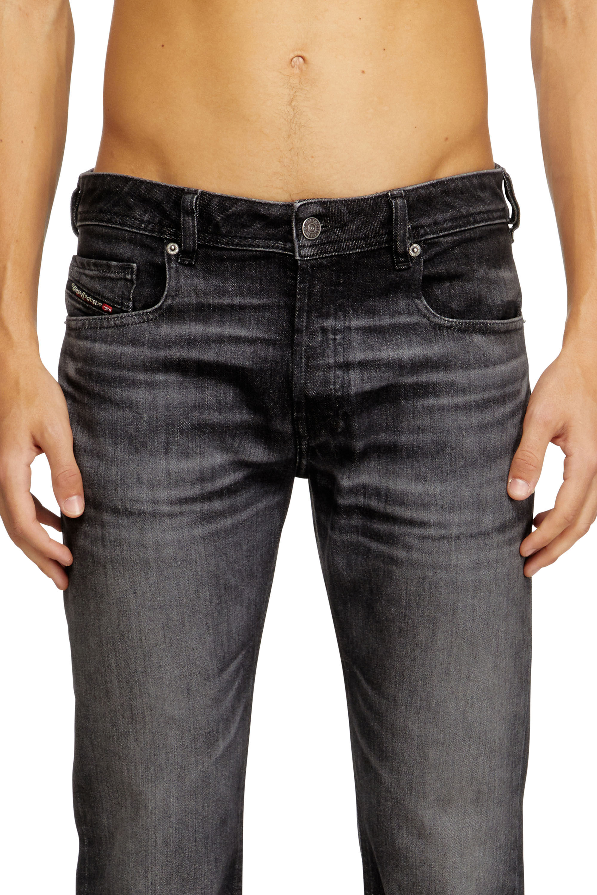 DIESEL LIFETIME DENIMEDミニバストン Men's Bootcut Jeans | Black/Dark grey | Diesel 2007 Zatiny