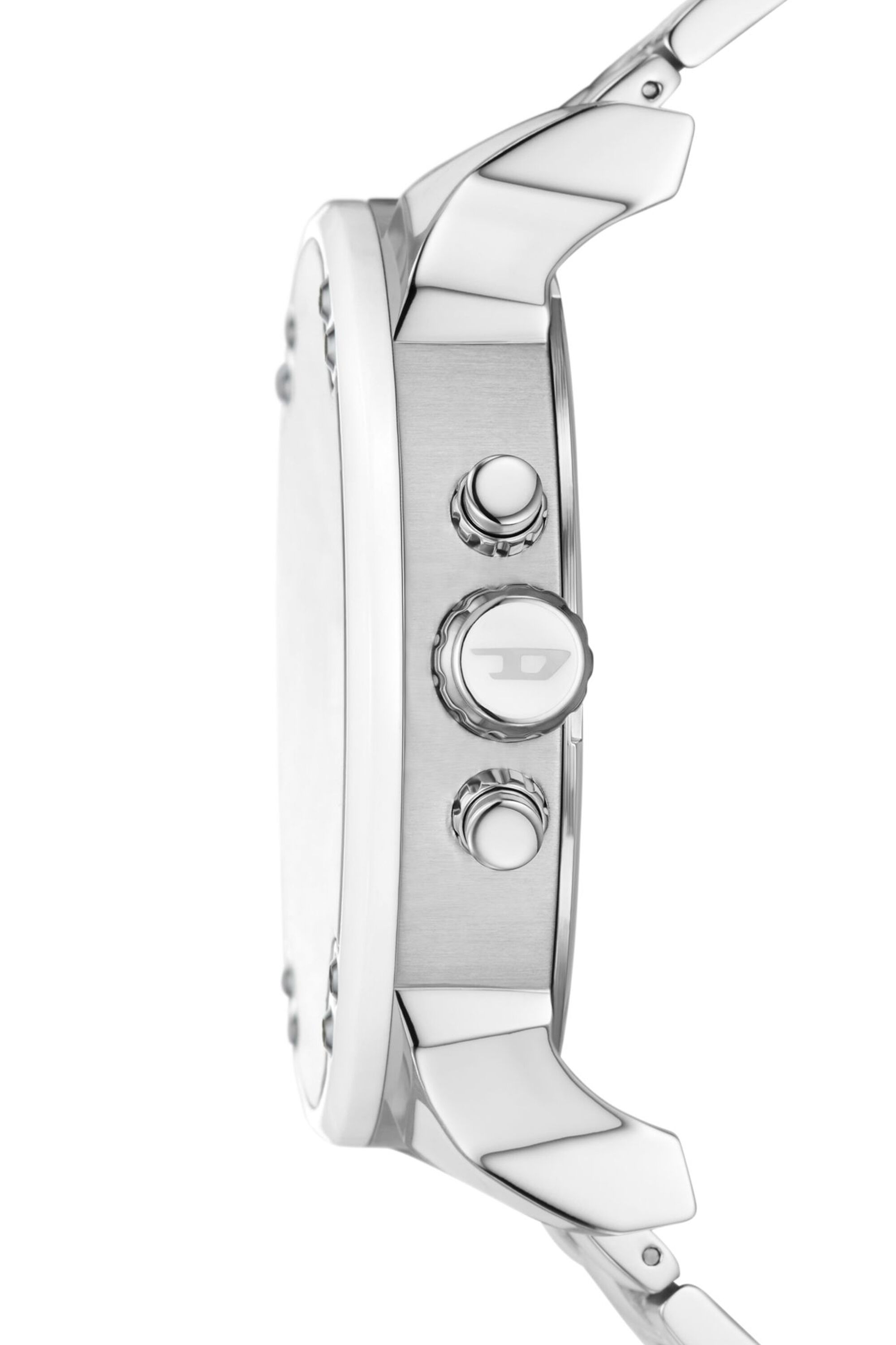 Diesel - DZ7481, Montre Mr. Daddy 2.0 blanche et acier inoxydable Homme in Gris argenté - 3