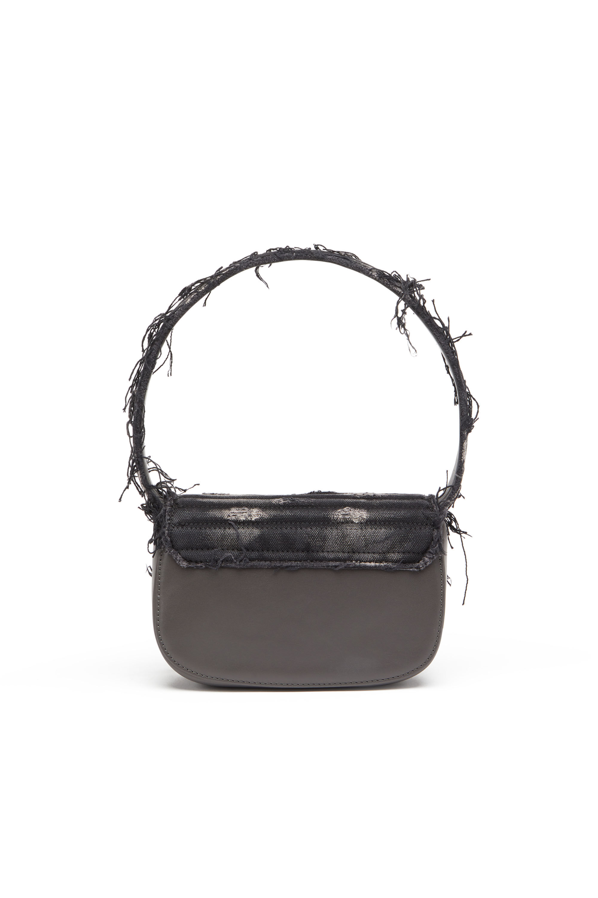 Diesel - 1DR, Female's 1DR - Iconic shoulder bag in crystal canvas in Black - 3