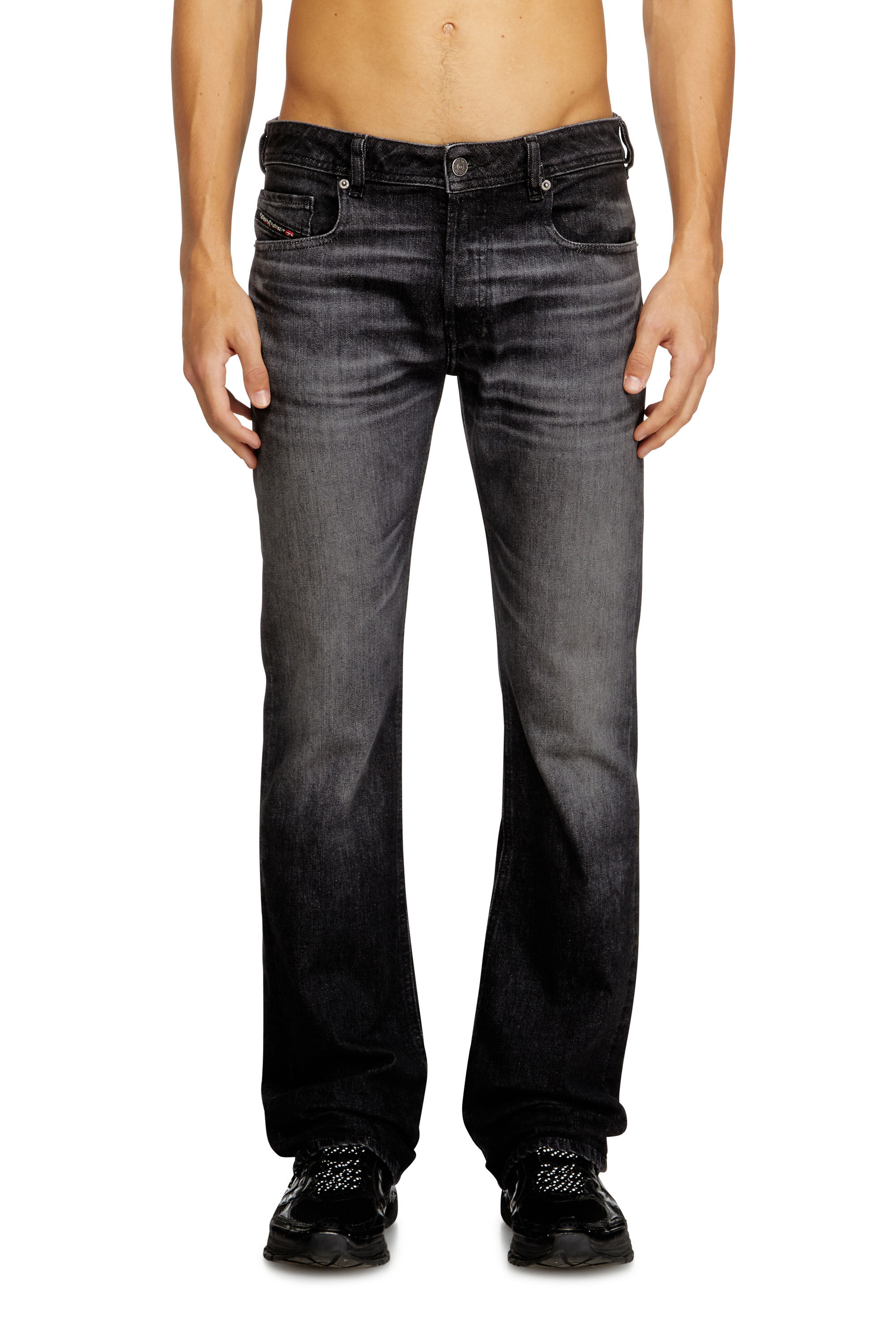 Men's Bootcut Jeans | Black/Dark grey | Diesel 2007 Zatiny