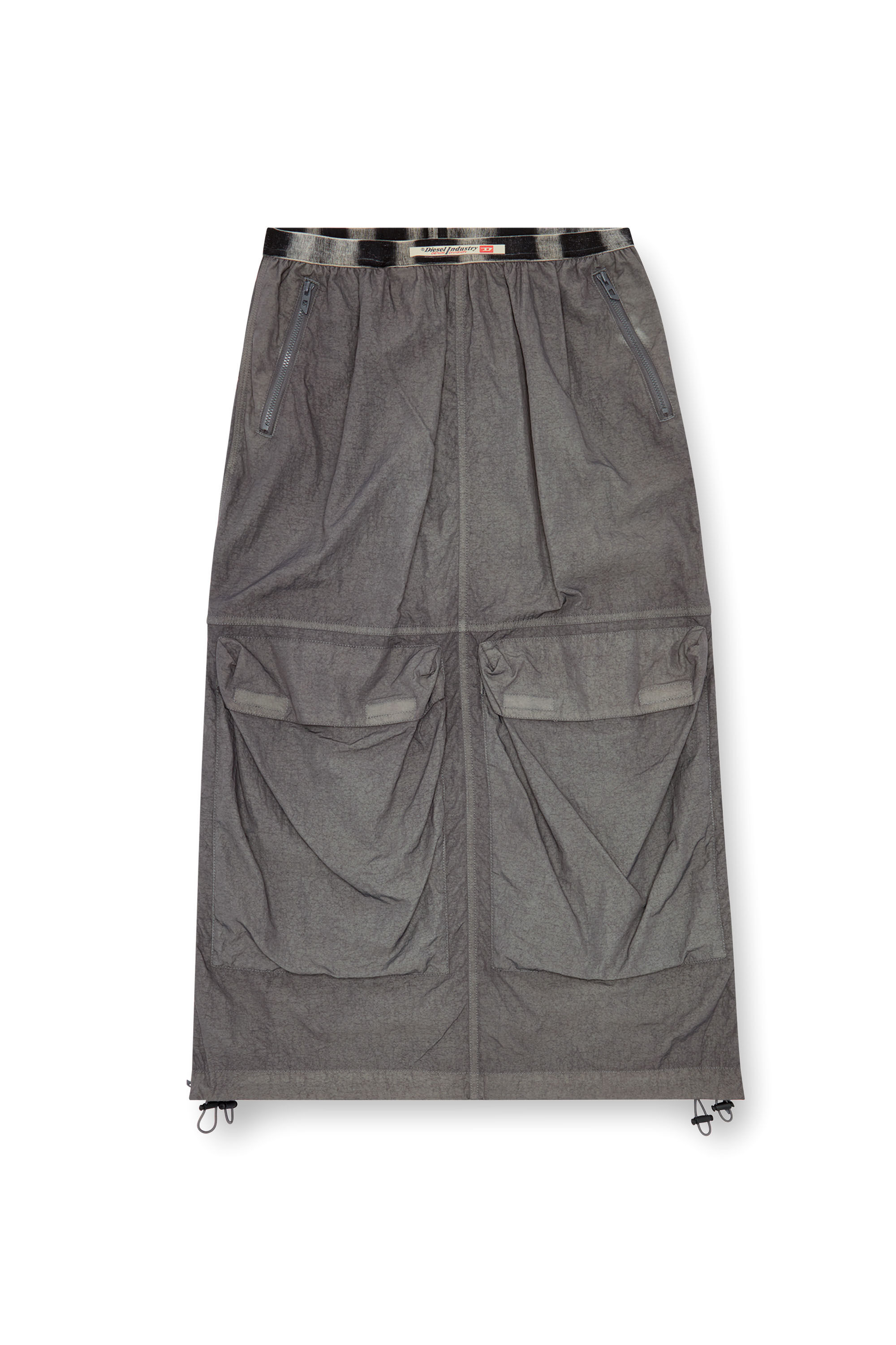 WOMEN SM CARGO INCISION SKIRT 完売品 新品タグ付き Long cargo skirt with a slit - Beige | SCAYLE