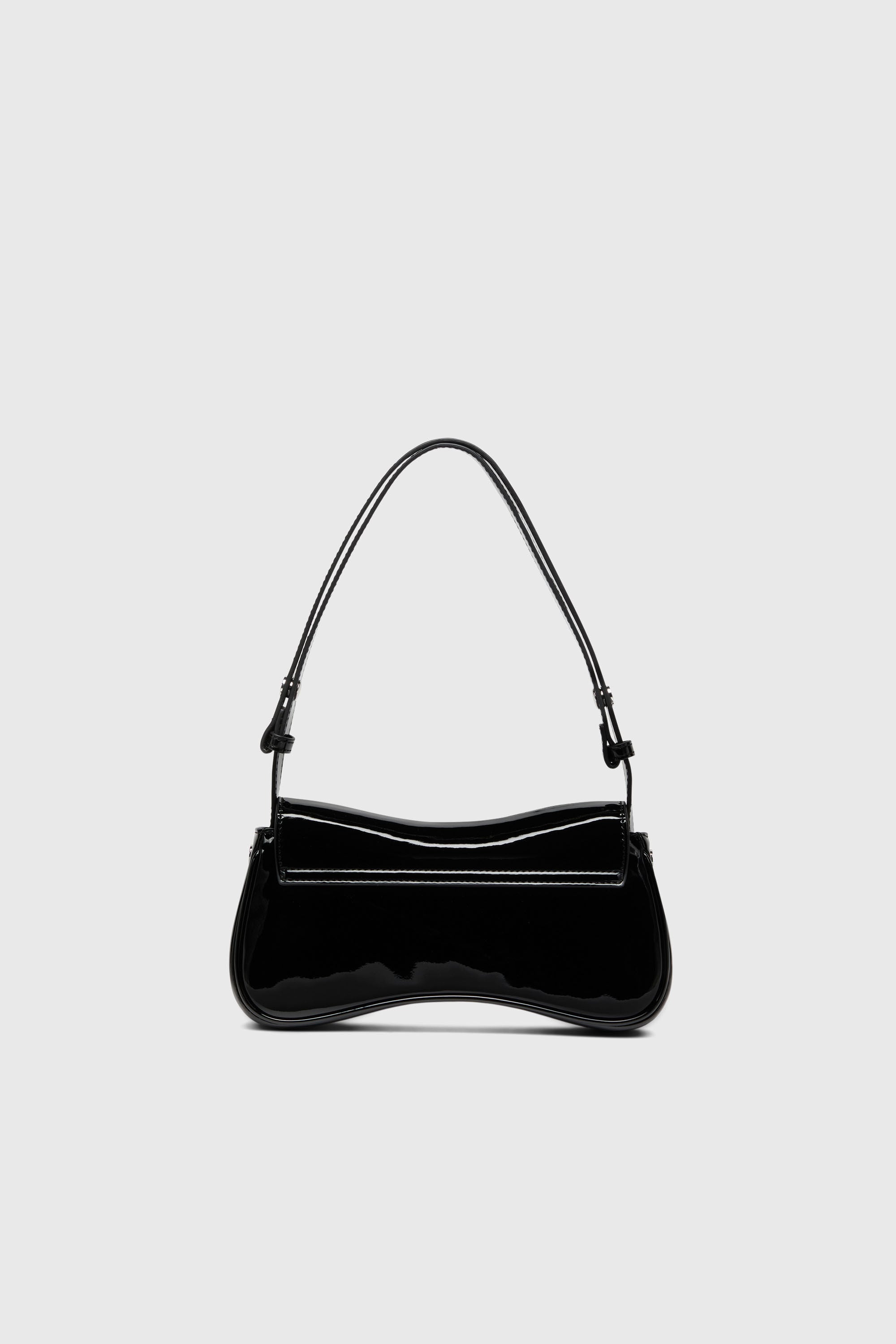 Diesel - PLAY CLUTCH, Woman's Play-Clutch in glossy PU in Black - 3