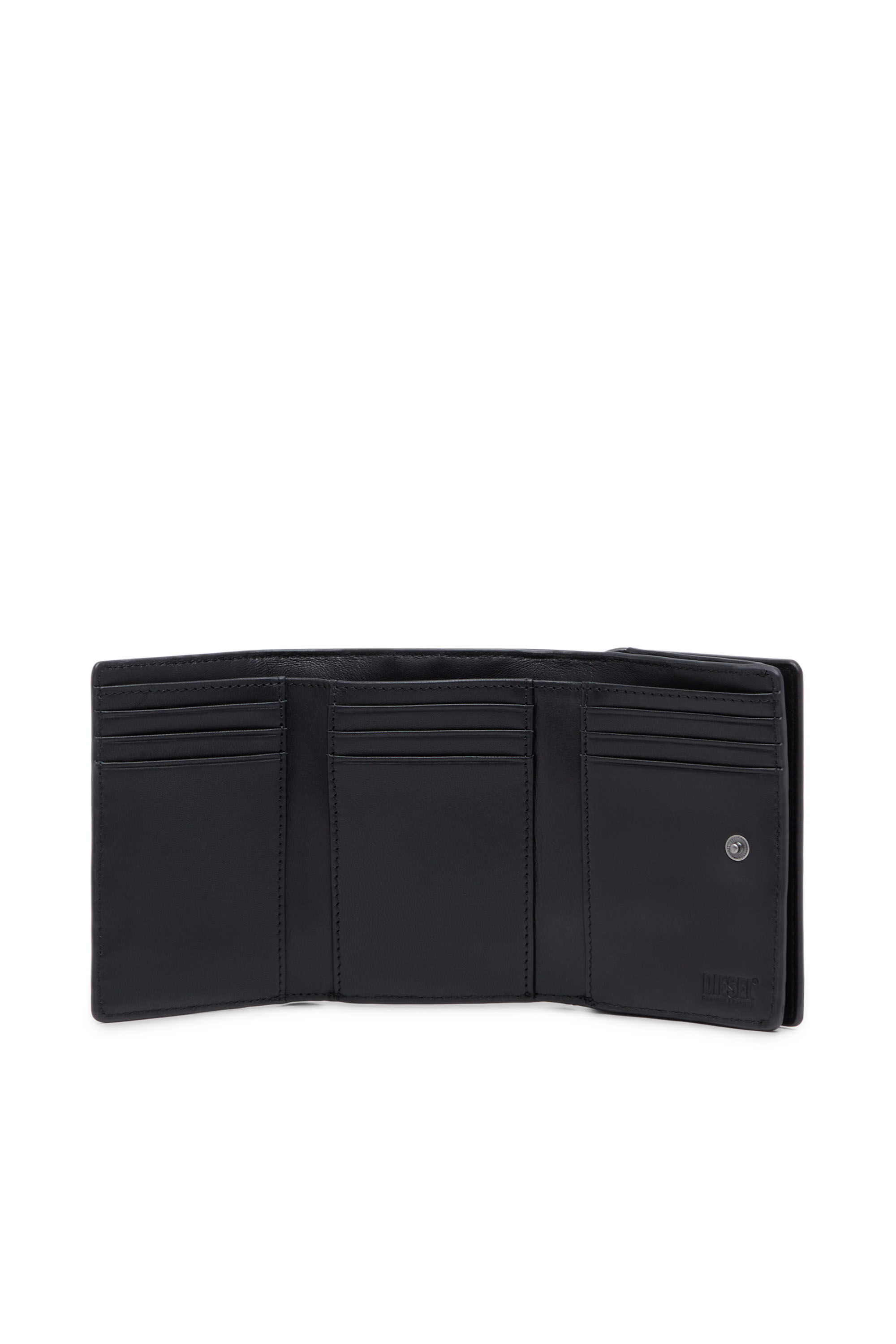 DIESEL☆ Wallet bag in mirrored leather ブラック X09809_PS202_T8013_R.jpg