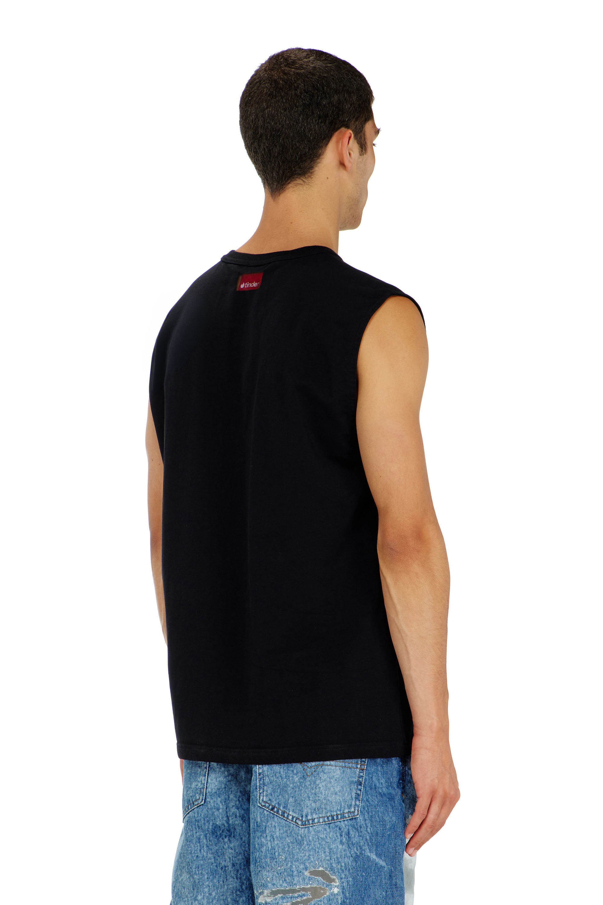 Women's Tank top with For Successful Loving logo | Black | Diesel