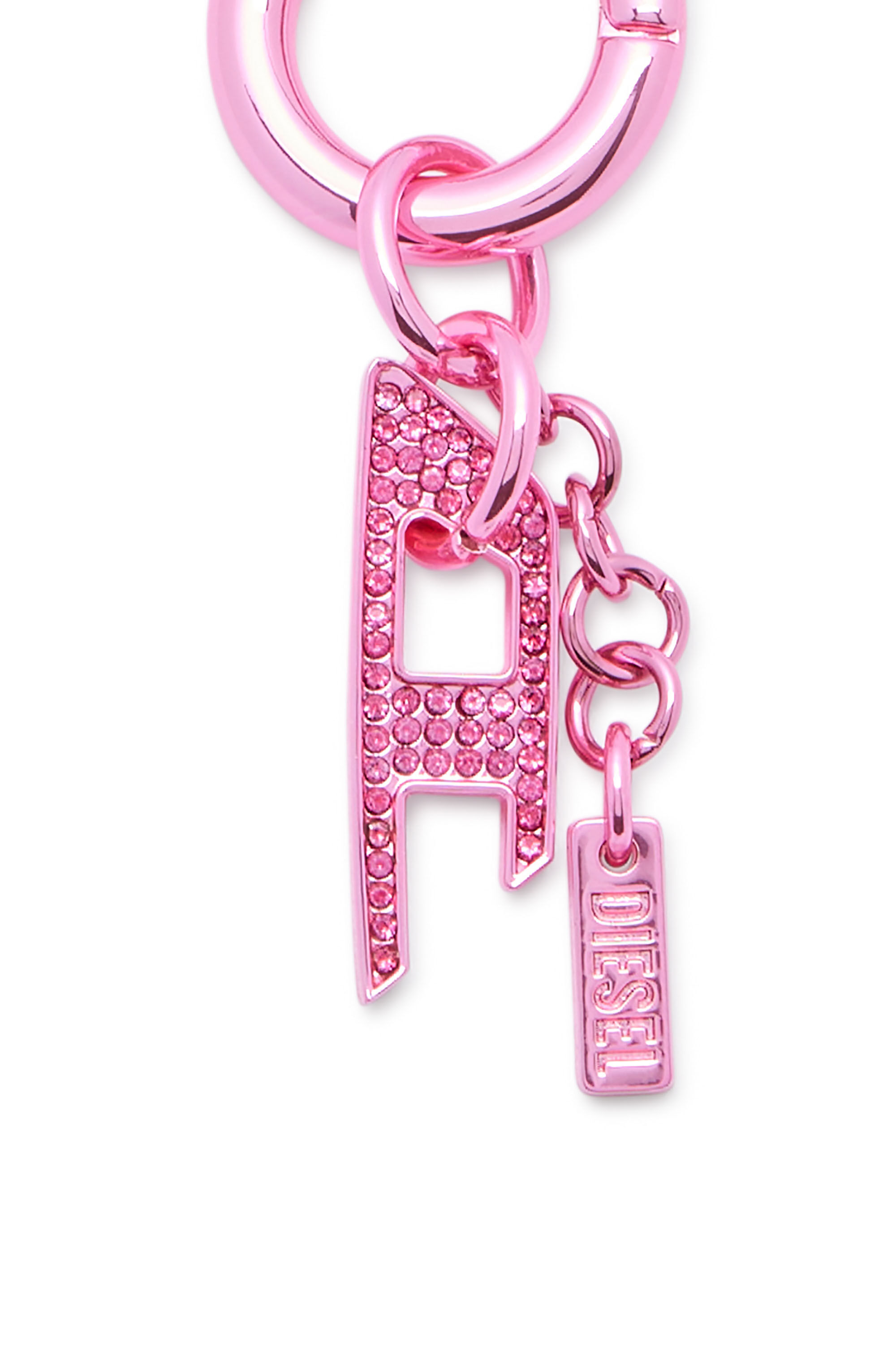 Women's Charm with rhinestone D charm | Pink | Diesel