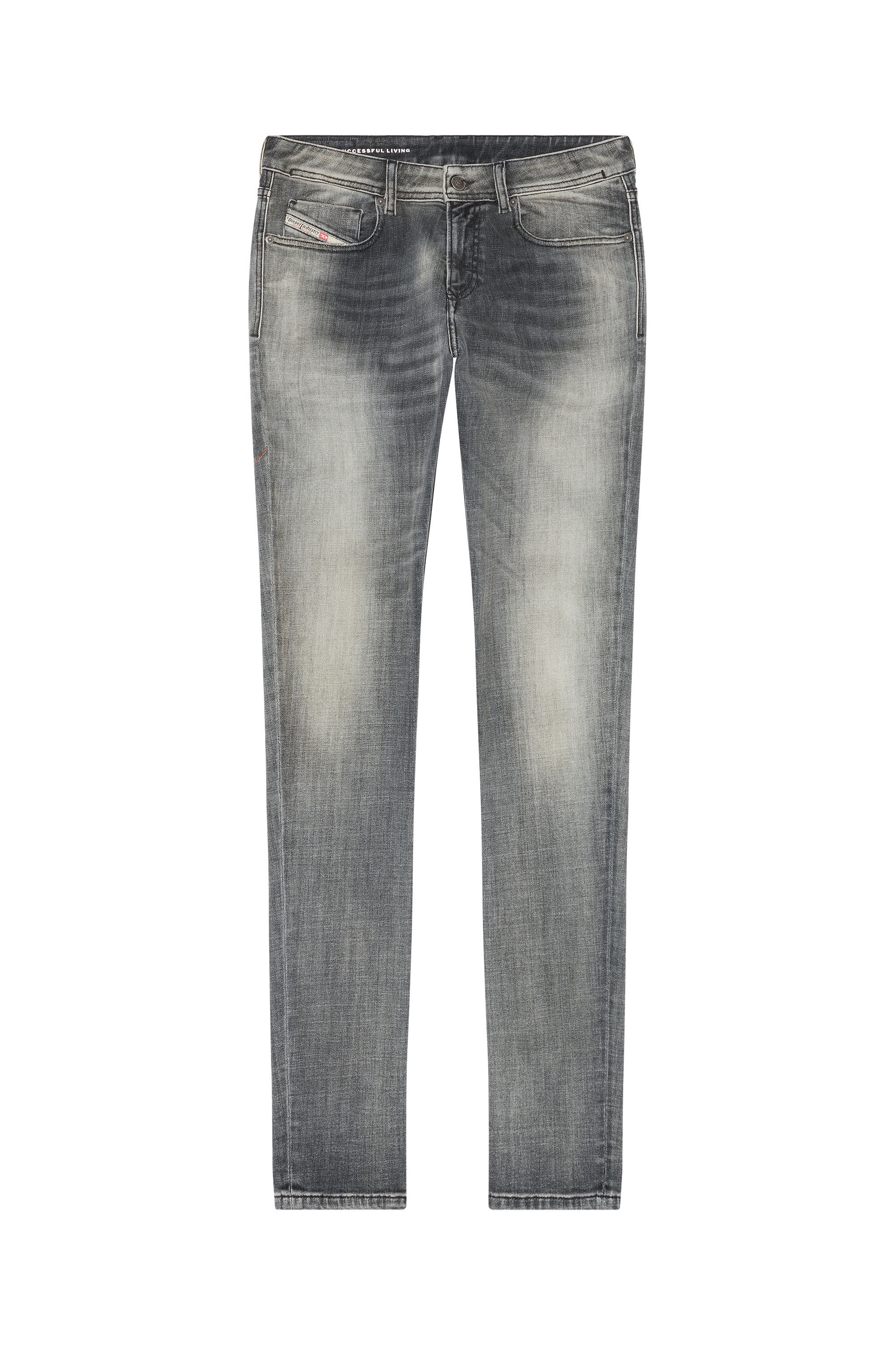 Diesel - Male's Skinny Jeans 1979 Sleenker 09E71, Black/Dark Grey - 2