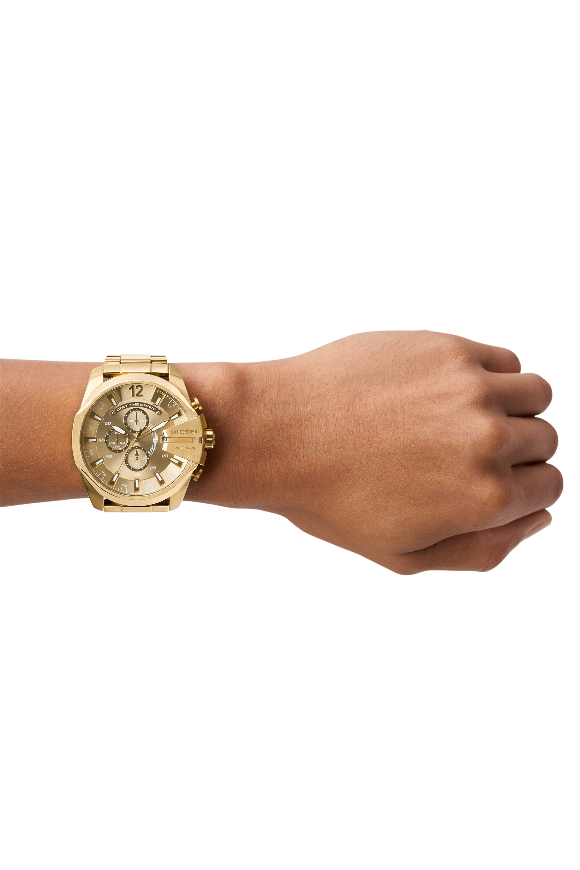 DZ4360: Elegant gold-colored men's watch | Diesel Mega Chief