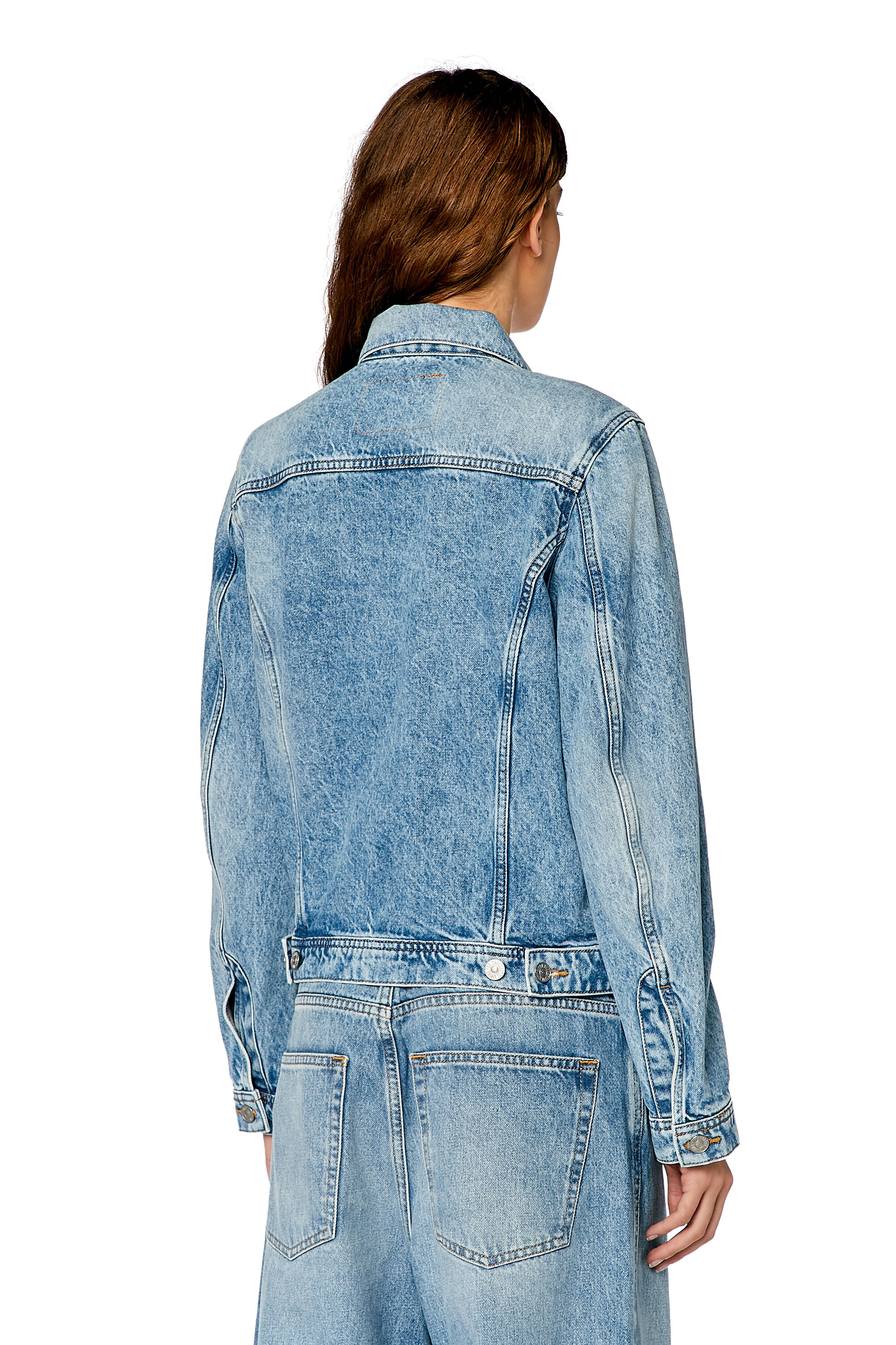 Women's Trucker jacket in denim | Blue | Diesel {{Country}}