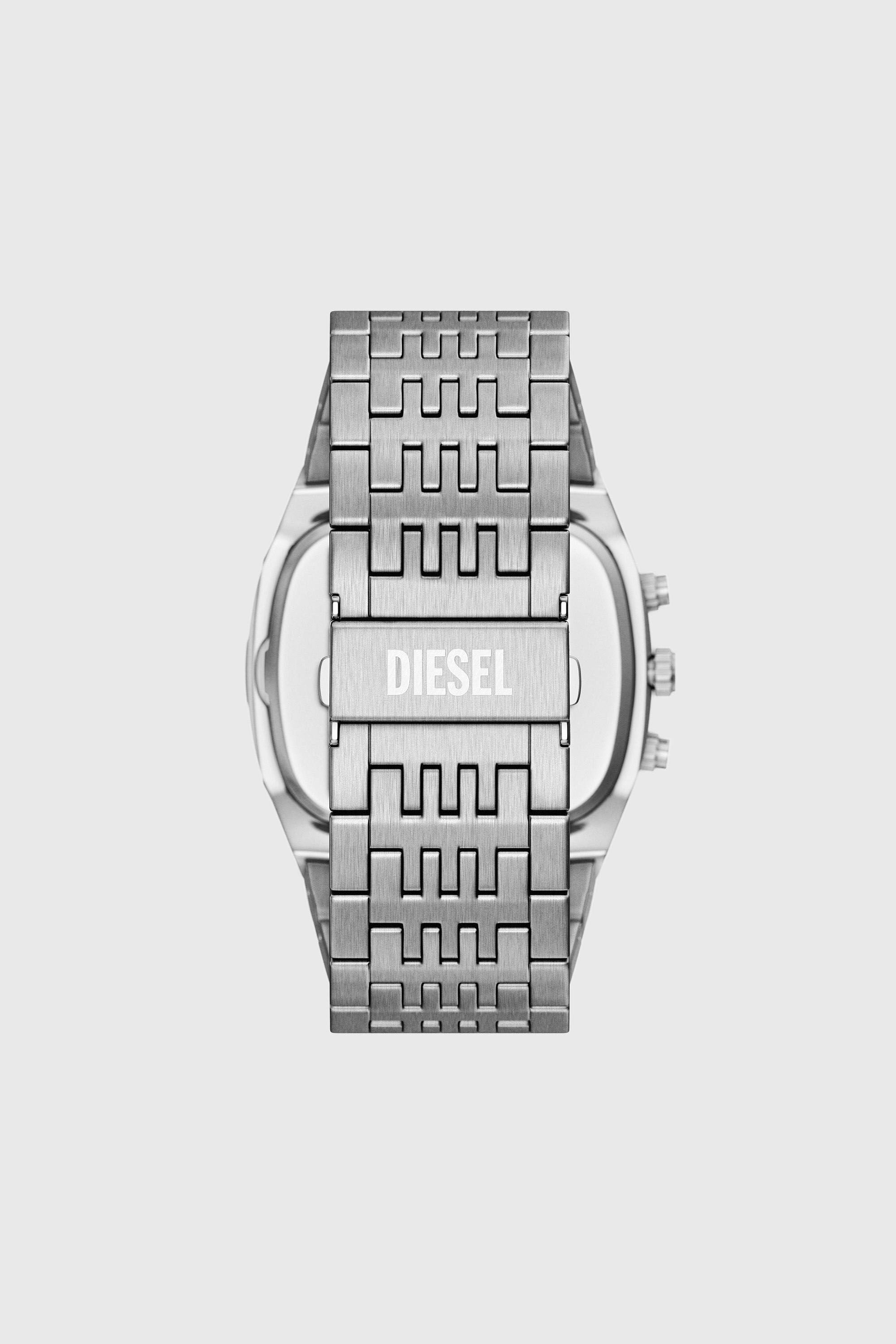 Diesel - DZ4725 WATCH, Male's Spiked cushion stainless steel watch in Silver - 2