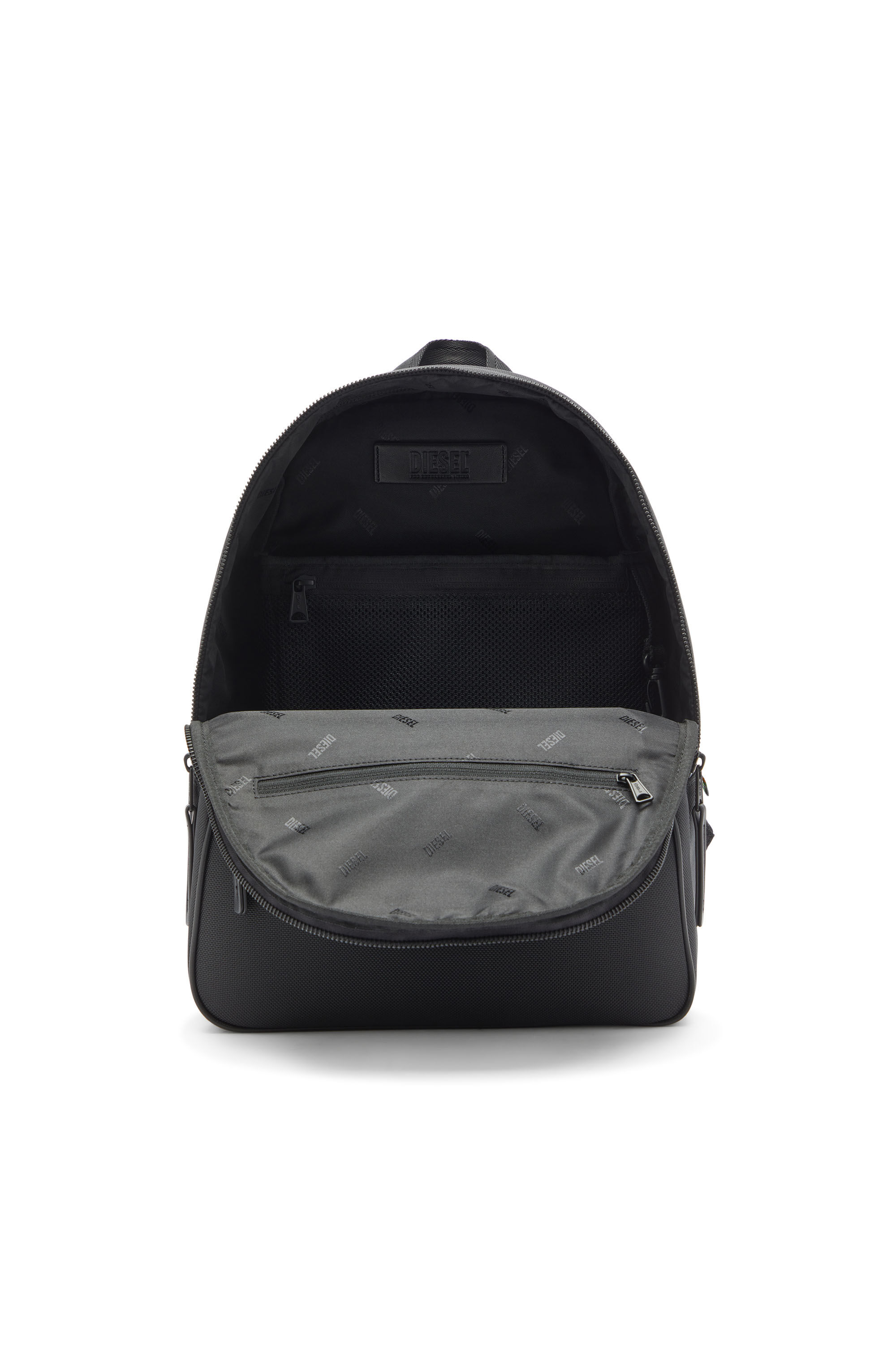 希少 ディーゼル Holi-D リュック バックパック Dロゴ A4 PVC 黒 Women's Holi-D - Backpack in nylon with Oval D logo | Black