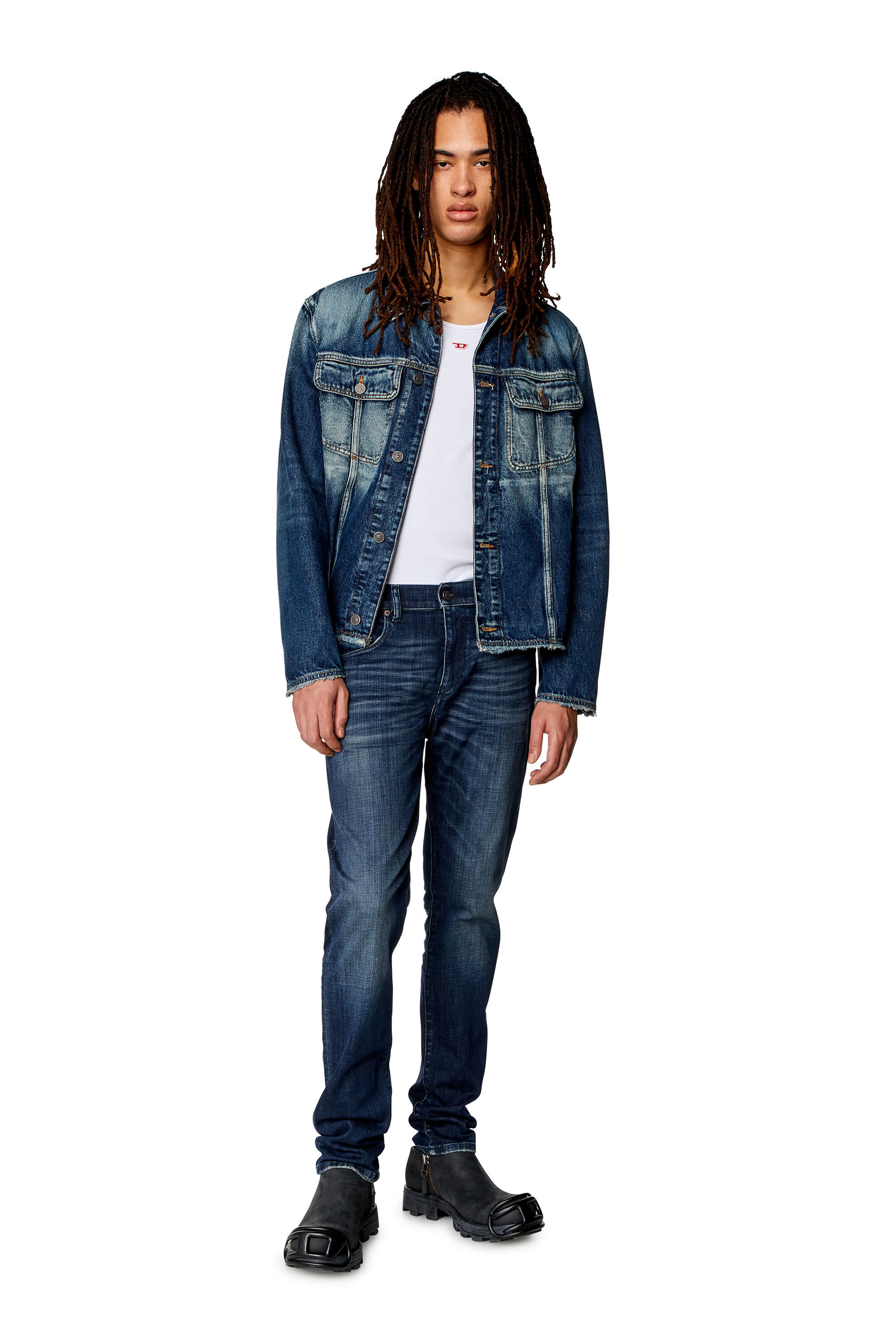 Diesel - Male's Slim Jeans 2019 D-Strukt 09H35, Dark Blue - 1