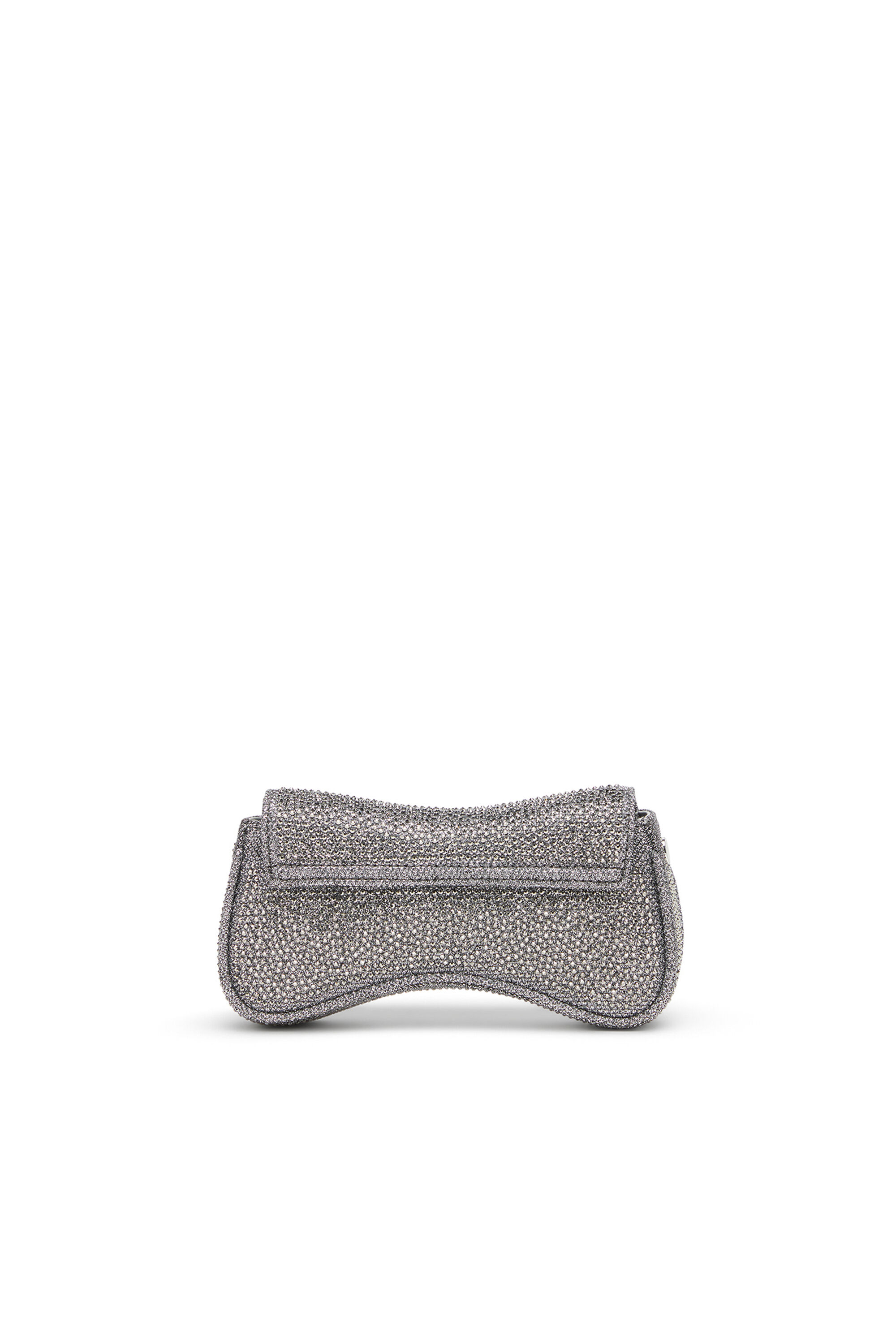 Women's Play-Small crossbody bag with crystal | Silver | Diesel