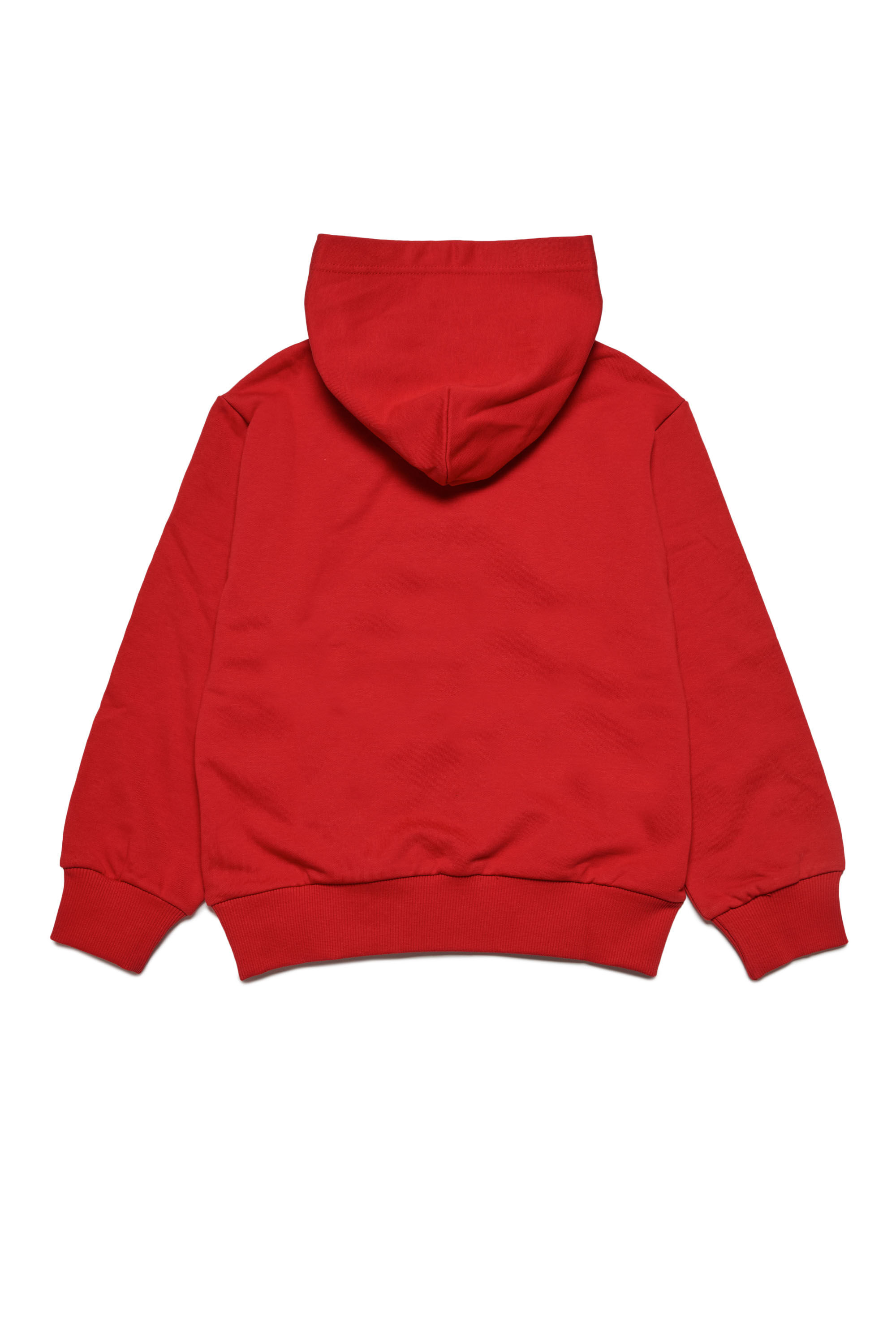 Diesel - LSFORT DI OVER HOOD, Sweat-shirt à capuche avec logo imprimé Mixte in Rouge - 2