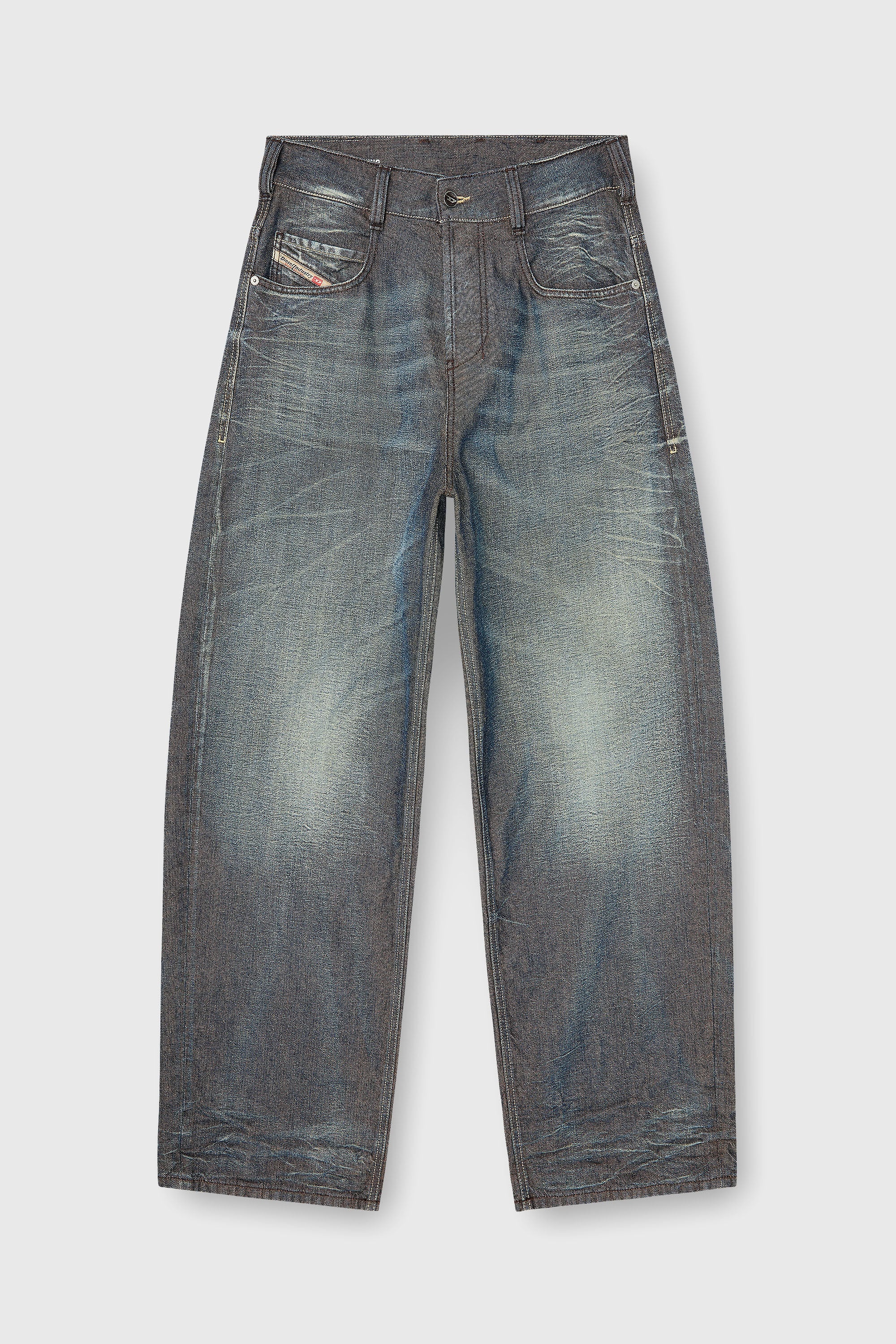 Diesel - Relaxed Jeans 1997 D-Enim-M 007EM Mixte, Bleu Fonc&eacute; - Image 8