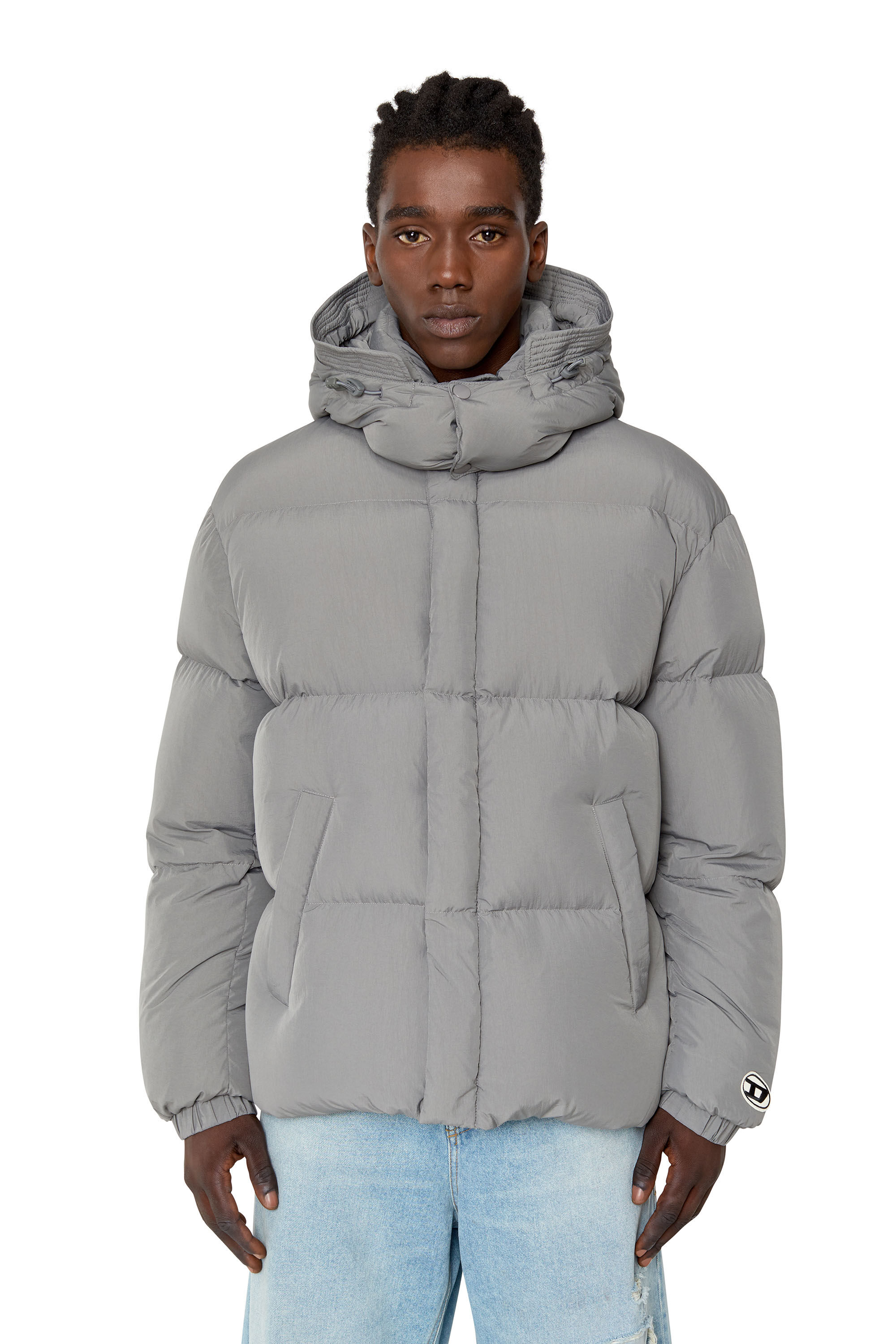 Diesel - W-ROLF-NW, Veste real down en duvet Polygiene ViralOff® Homme in Gris - 3