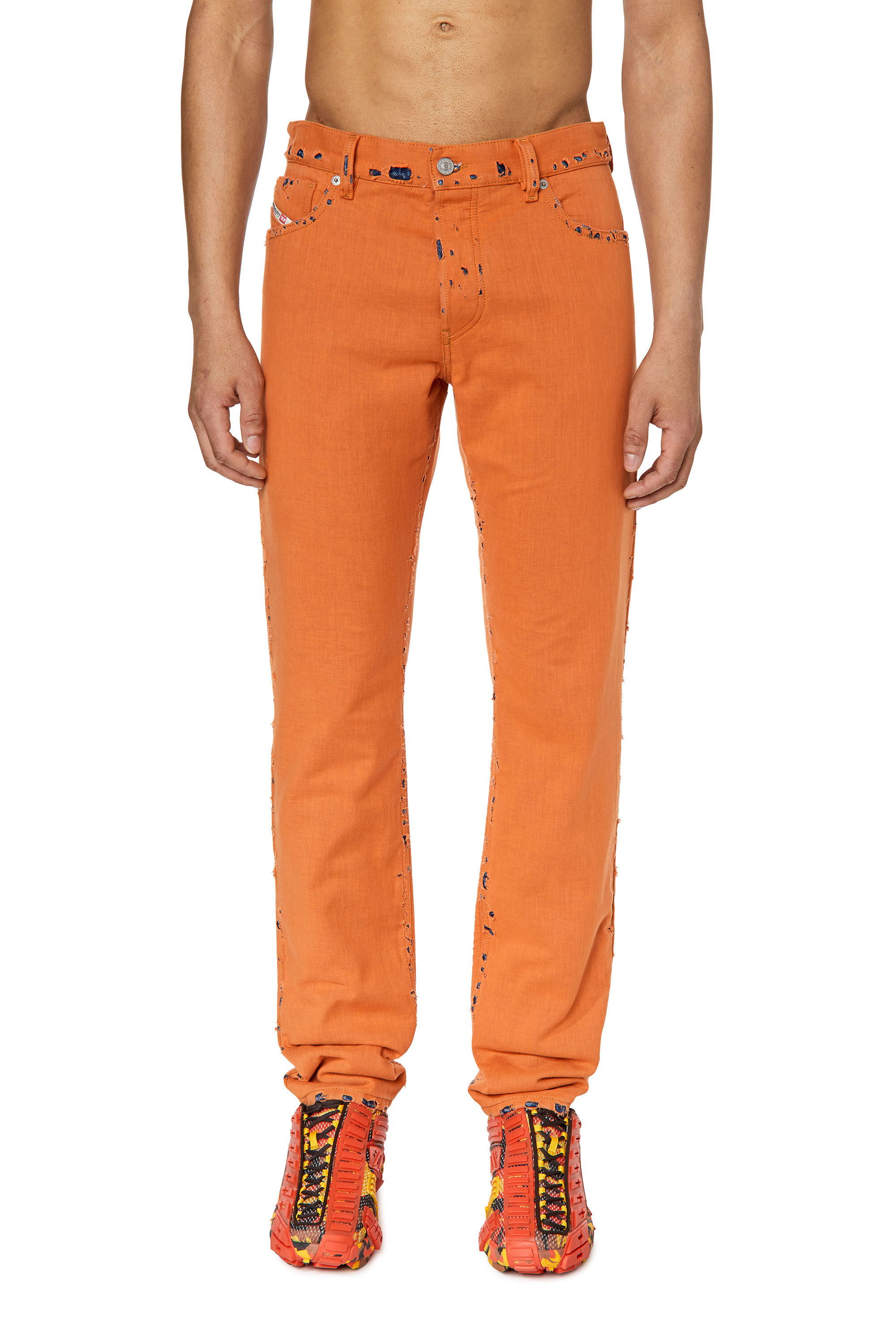 Diesel - Male's Straight Jeans 1995 D-Sark 007R5, Orange - 3