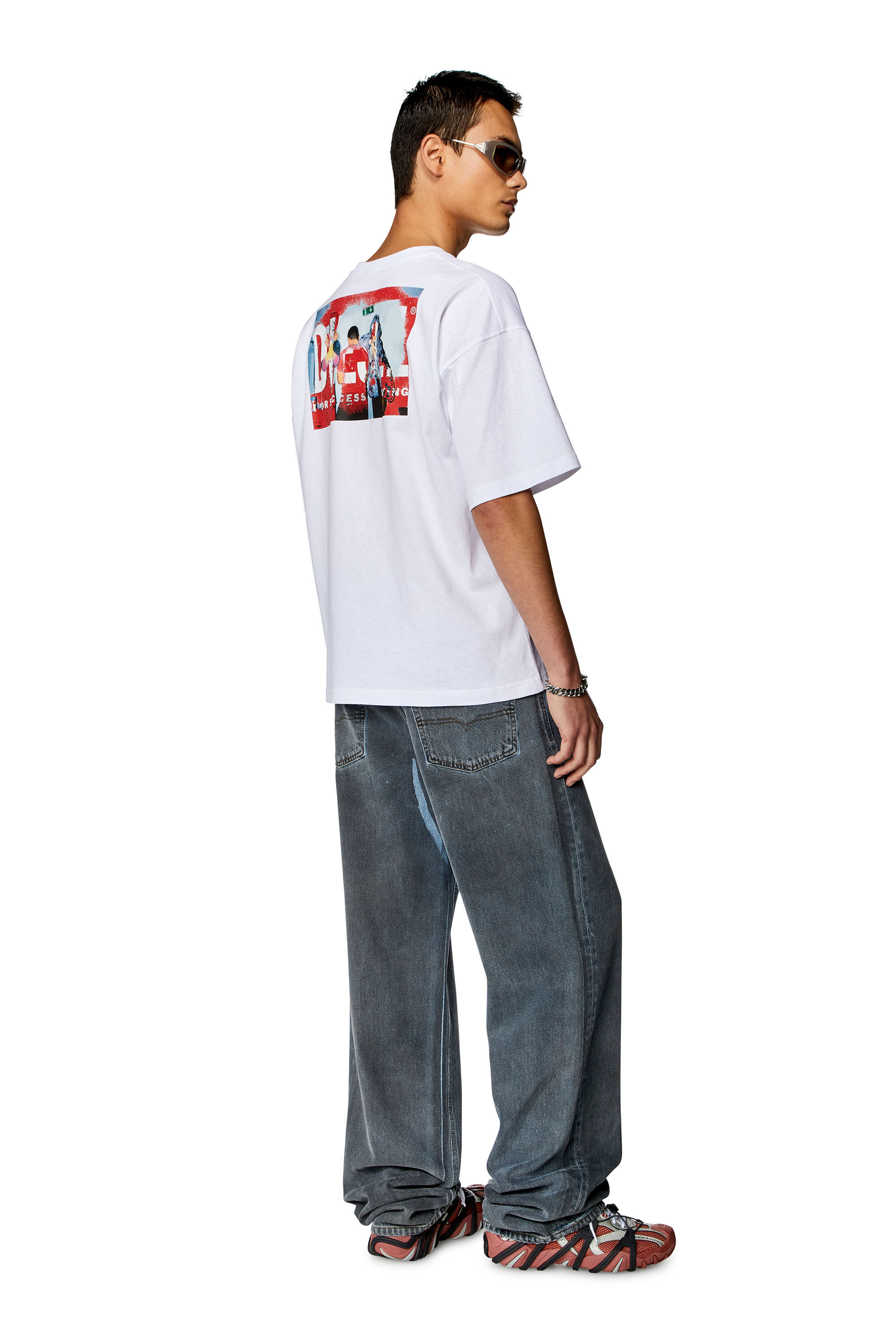 Diesel - T-BOXT-N11, Camiseta con logotipo fotográfico Hombre in Blanco - 1