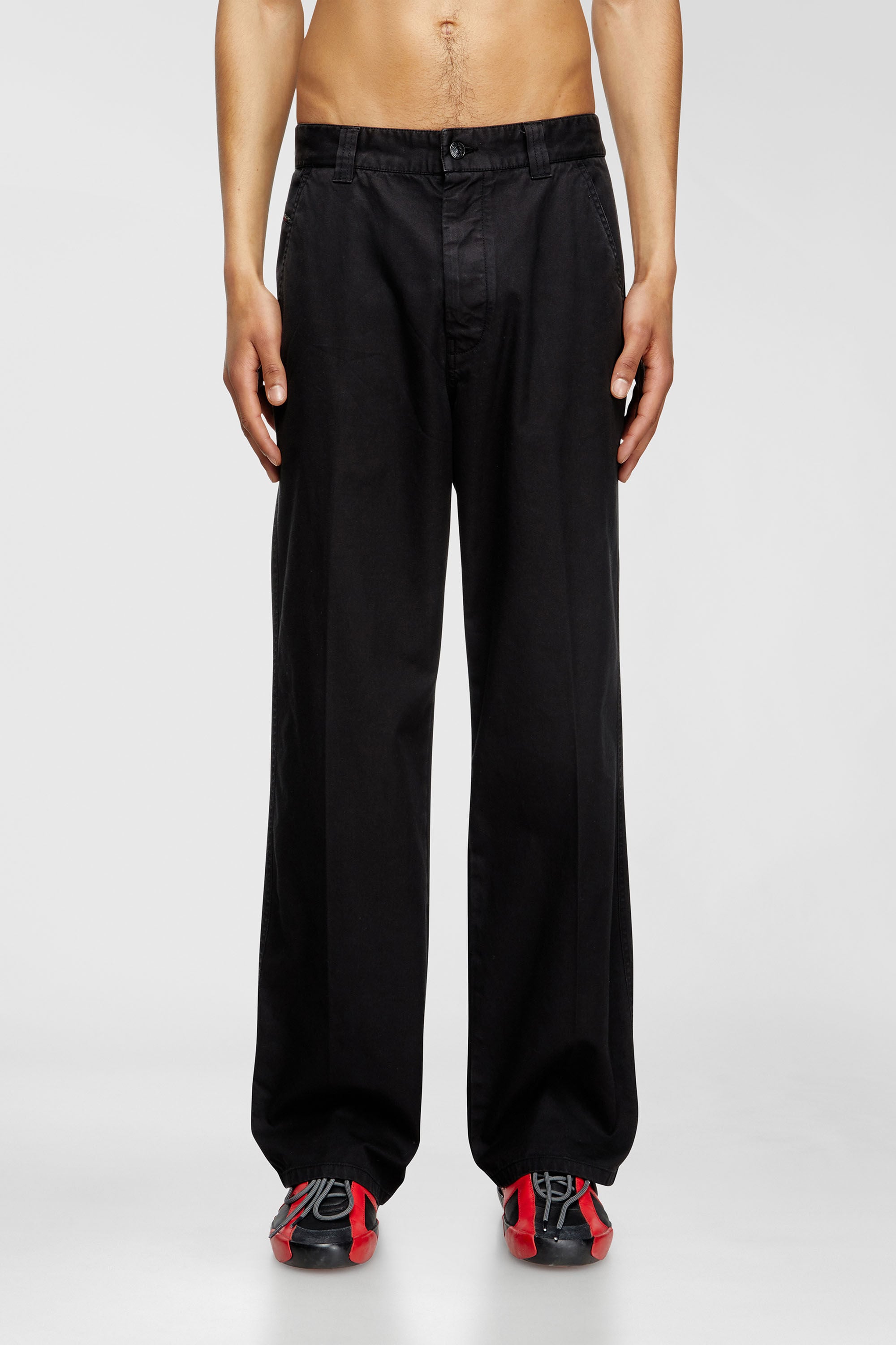 Diesel - P-HANT-CHINO, Man's Chino pants in Black - 3