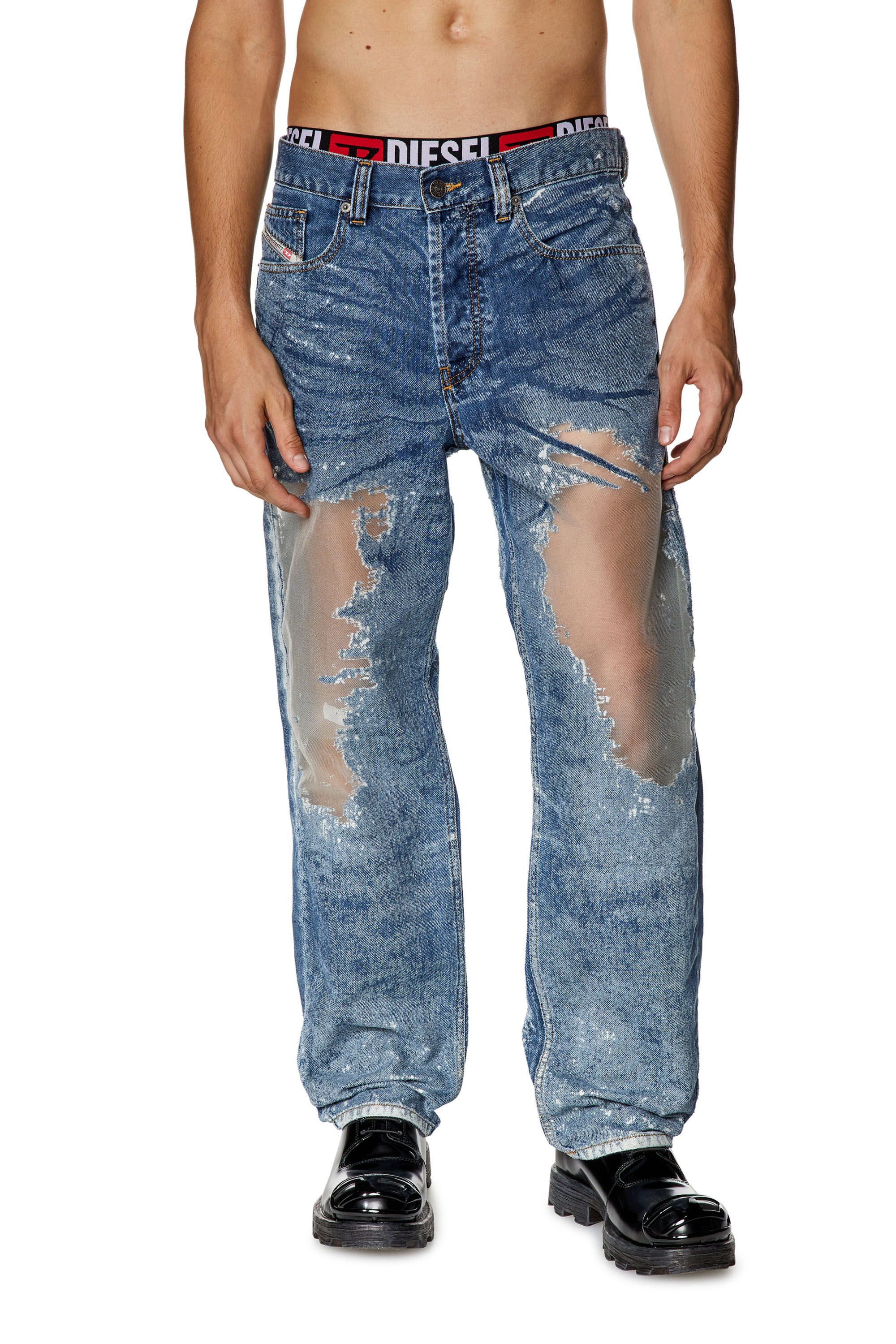 Diesel - Man's Straight Jeans 2010 D-Macs 068JH, Medium blue - 3