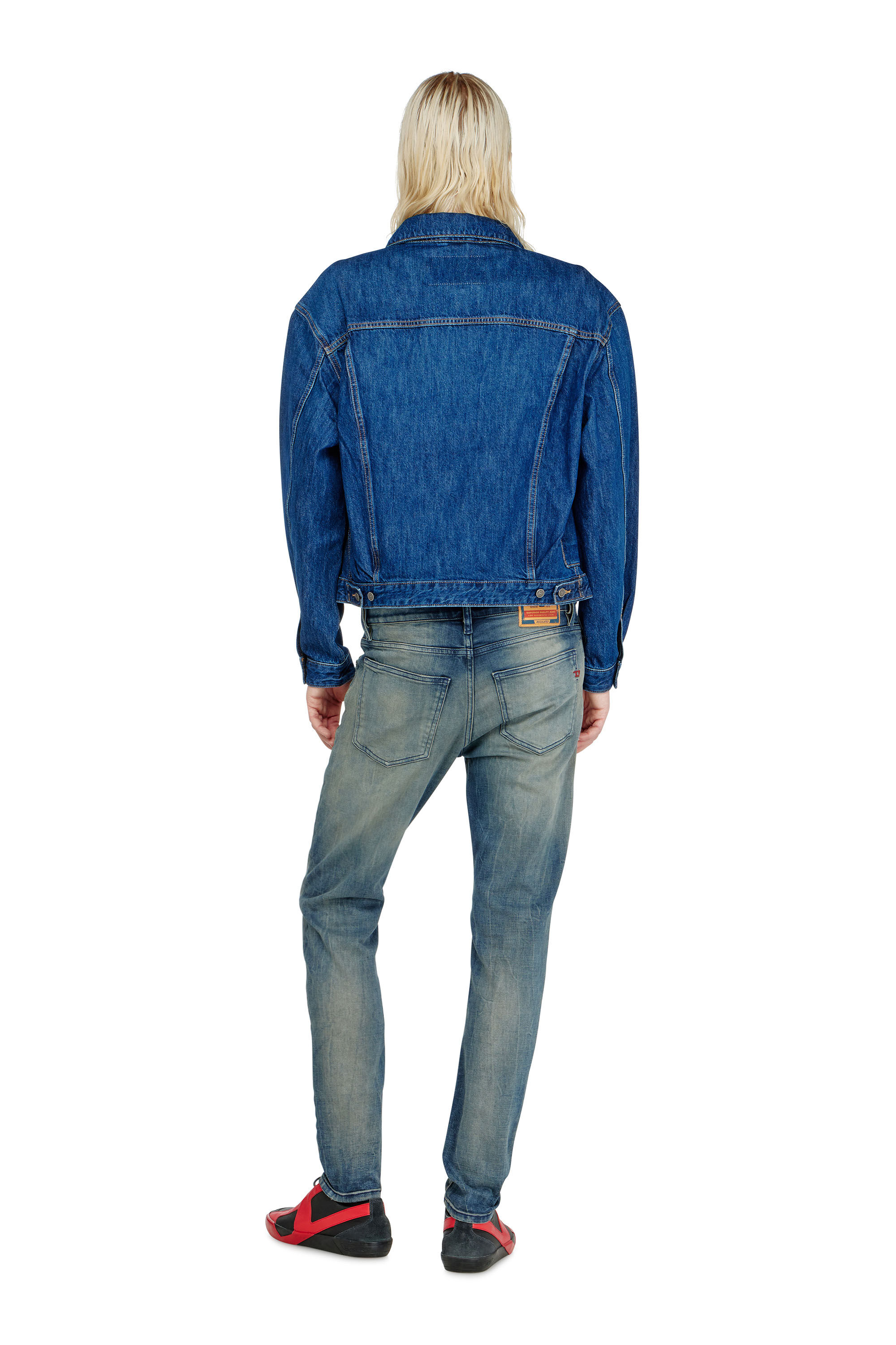 Diesel - Slim Jeans 2019 D-Strukt 09N45 Homme, Bleu moyen - Image 3
