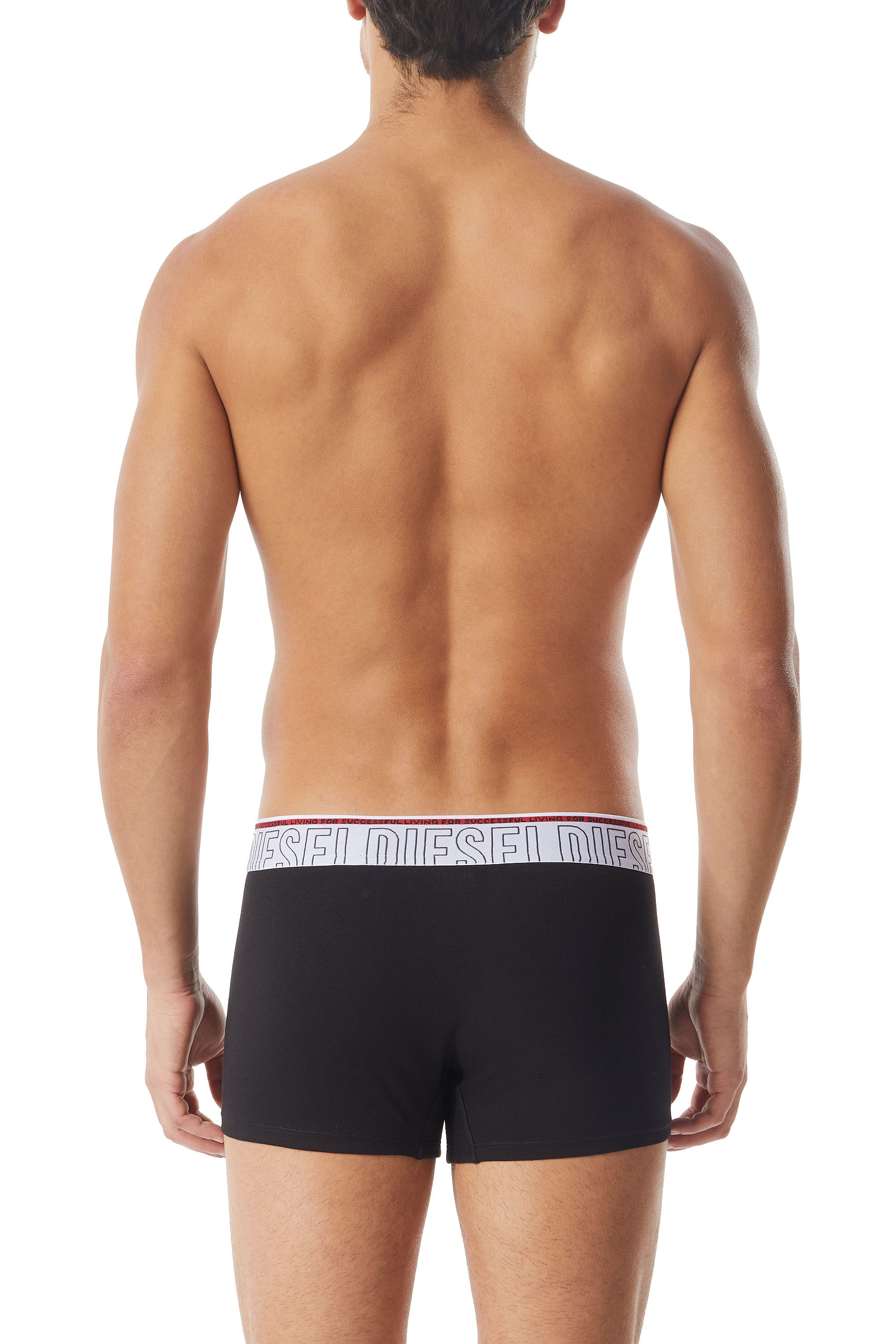 Diesel - UMBX-DAMIENTHREEPACK, Male's Three-pack boxer briefs with outline logo in Black/White - 3