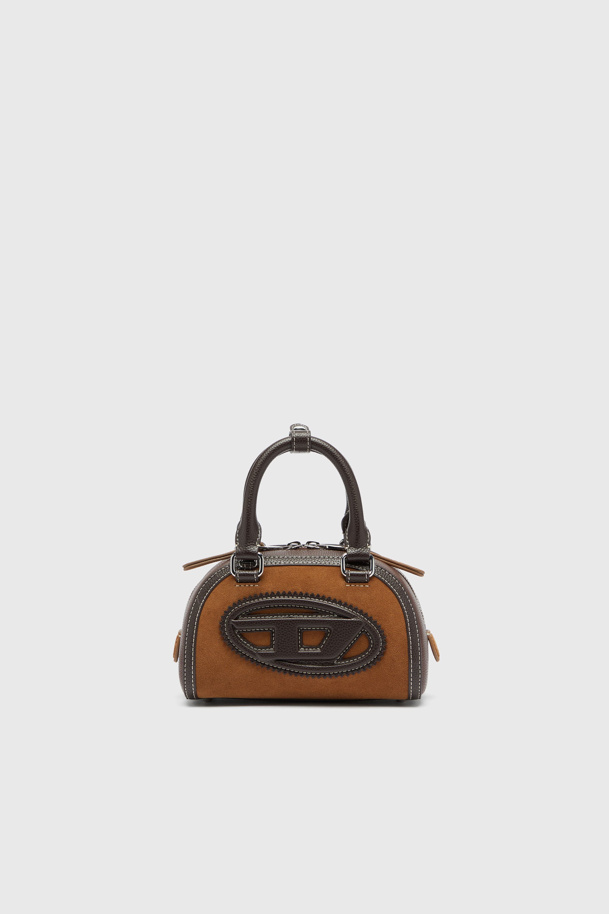 Women's 1DR Dome - Small bowling bag in suede and grainy PU
