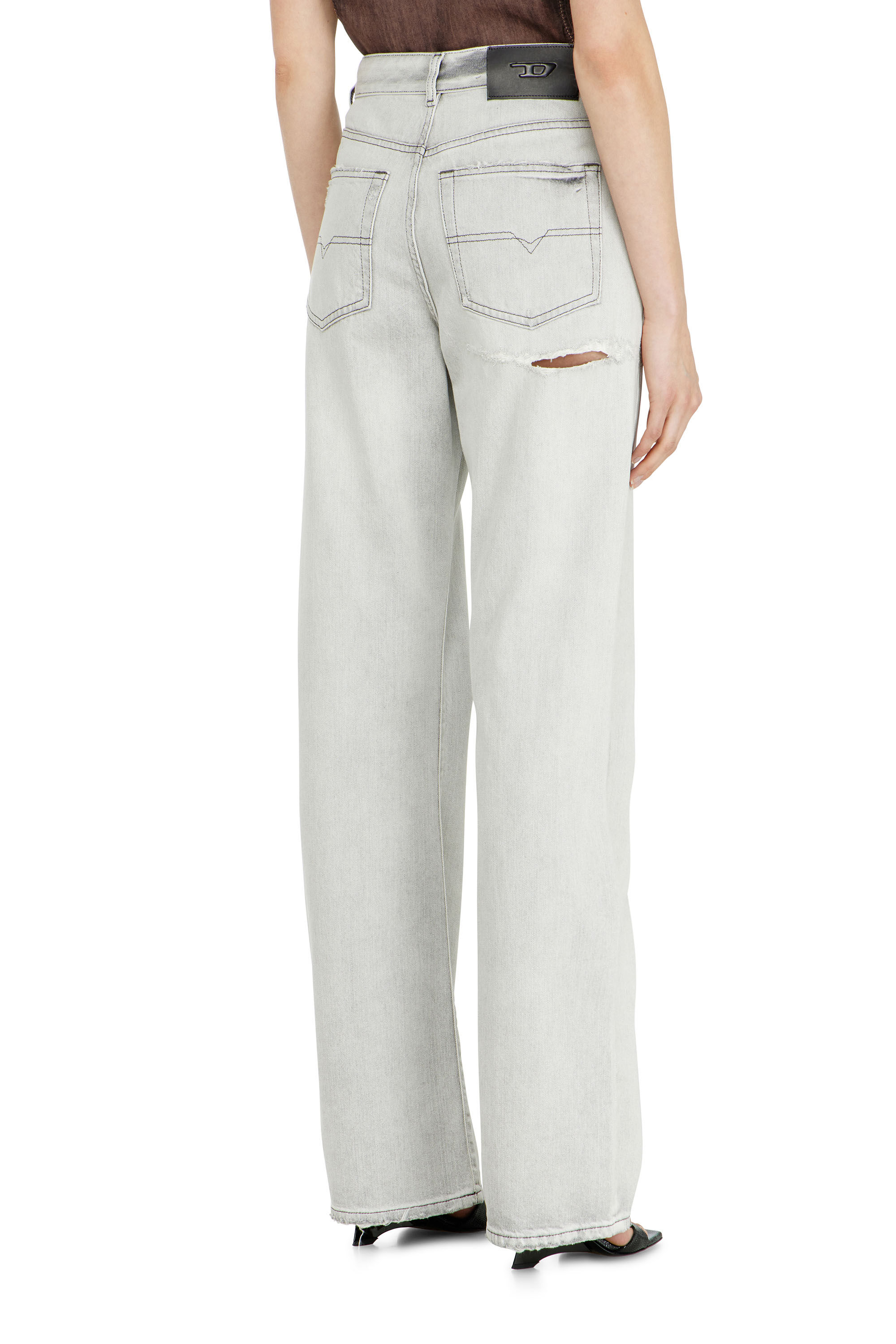 Diesel - Regular Jeans 1971 D-Sent 09P58 Mujer, Gris Claro - 5