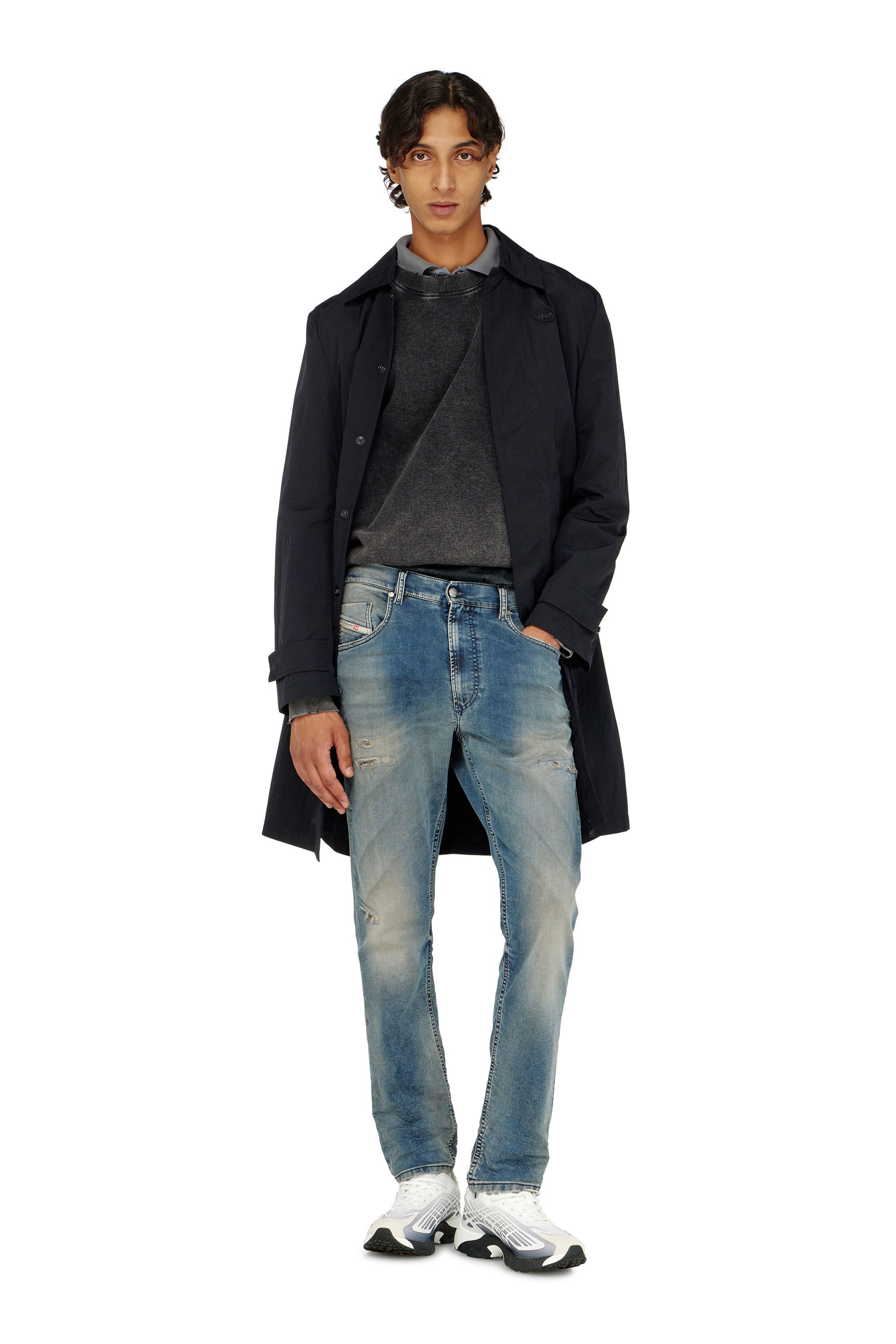 Diesel - Male's Regular 2032 D-Krooley-BW Joggjeans&reg; 068WY, Medium Blue - 1