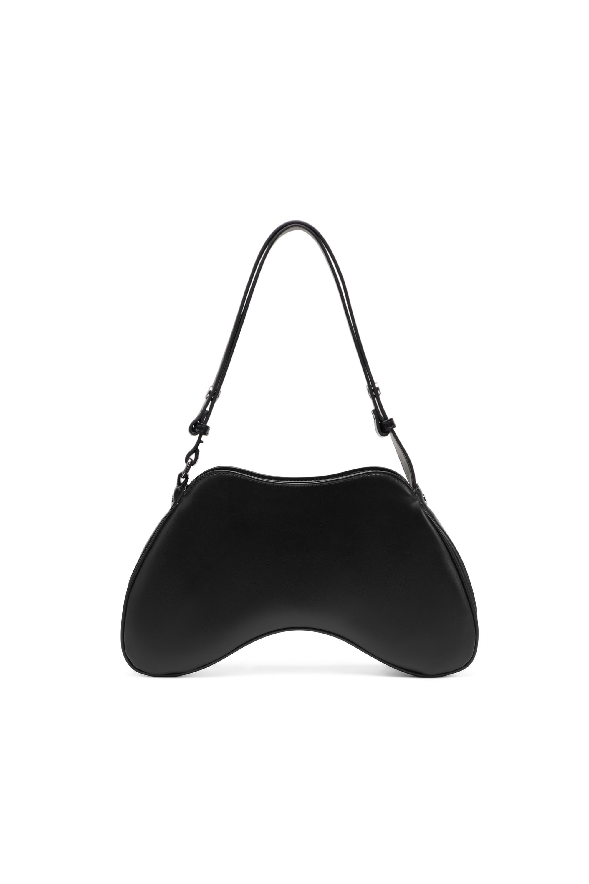 Diesel - PLAY SHOULDER, Female's Play-Shoulder bag in PU in Black/Silver - 3