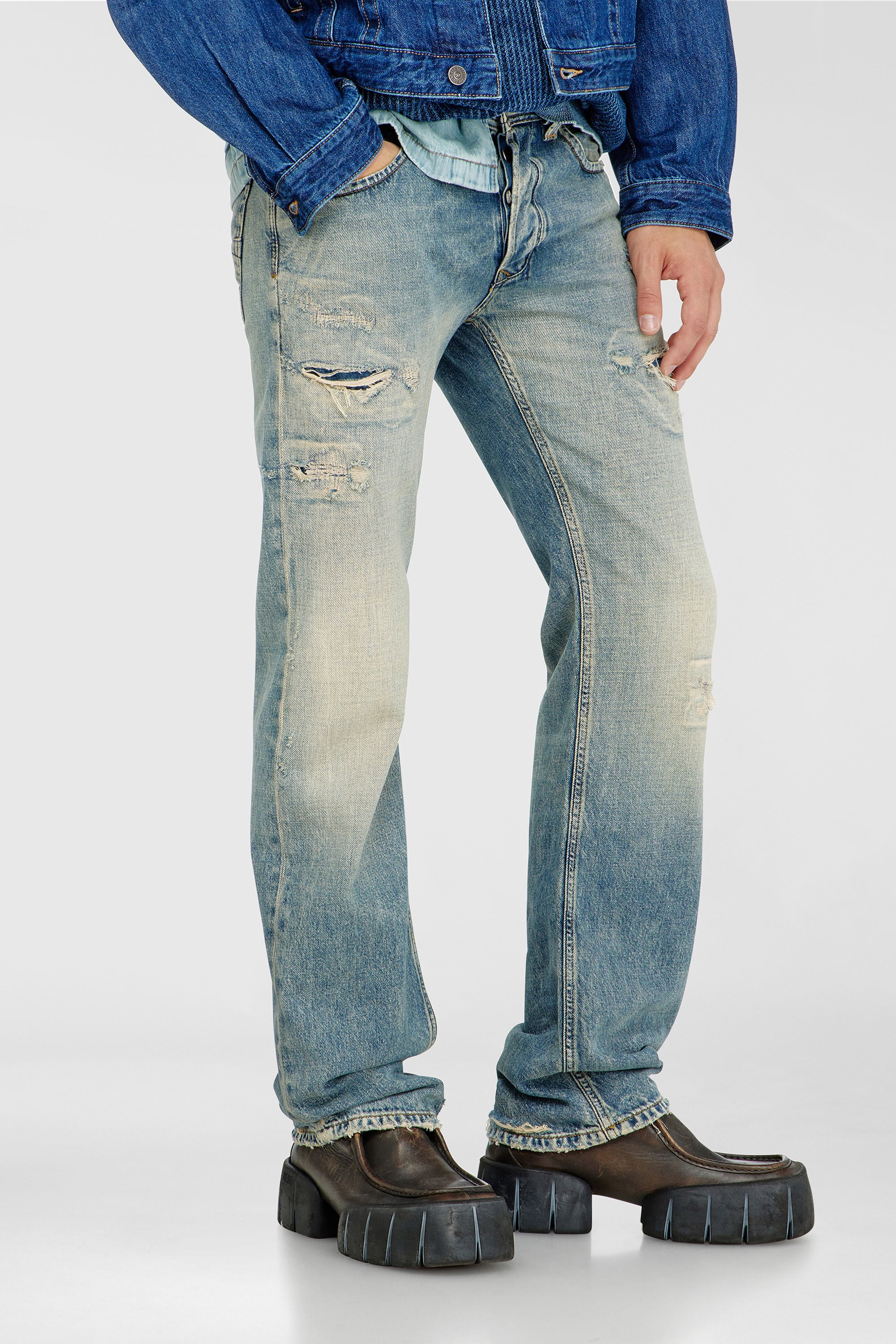 Diesel - Regular Jeans 1985 Larkee 09P62 Hombre, Azul medio - 7
