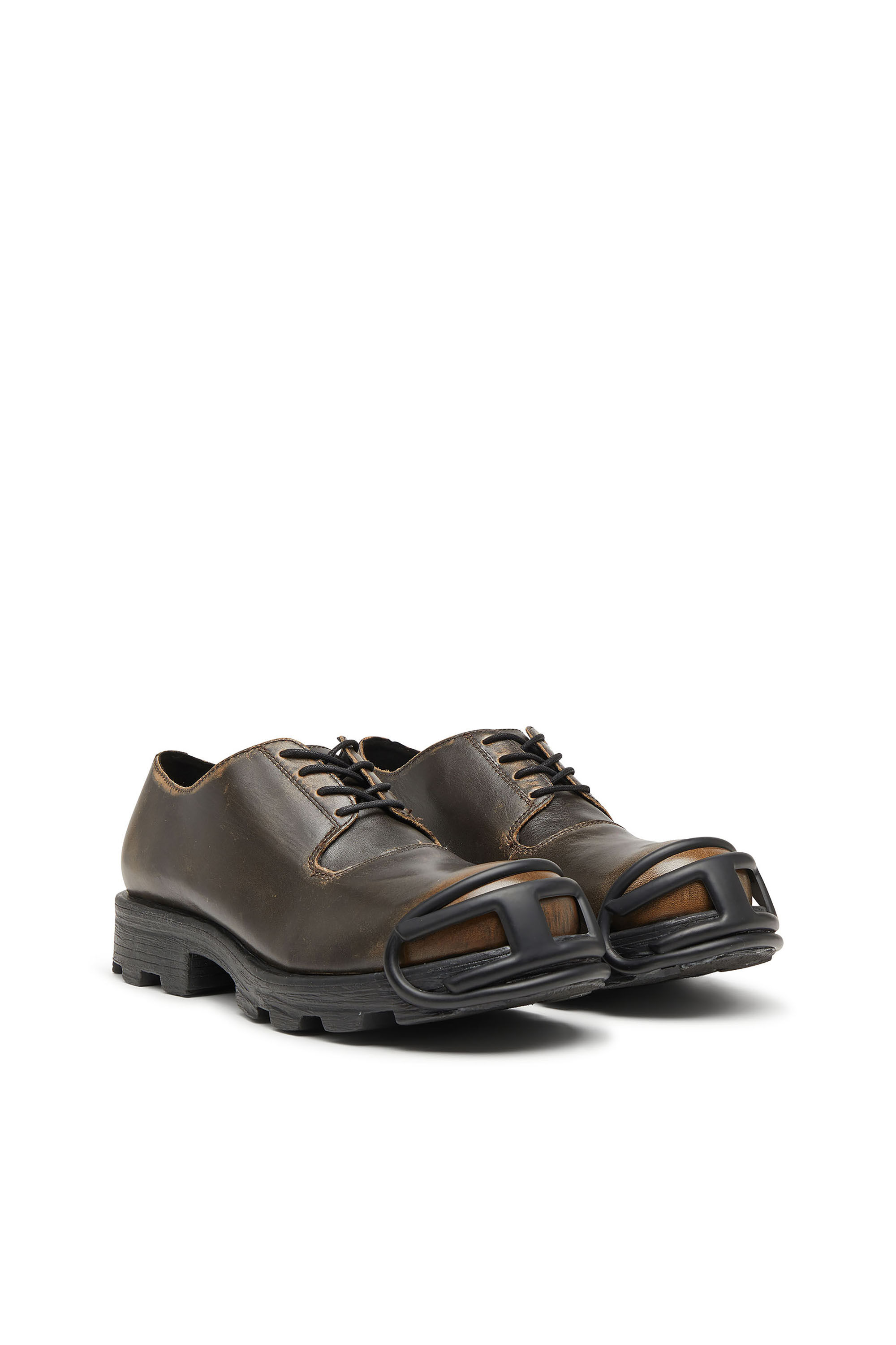 DIESEL D-Hammer ダービーシューズ　42 Men's D-Hammer-Derby shoes in brushed leather | Brown | Diesel