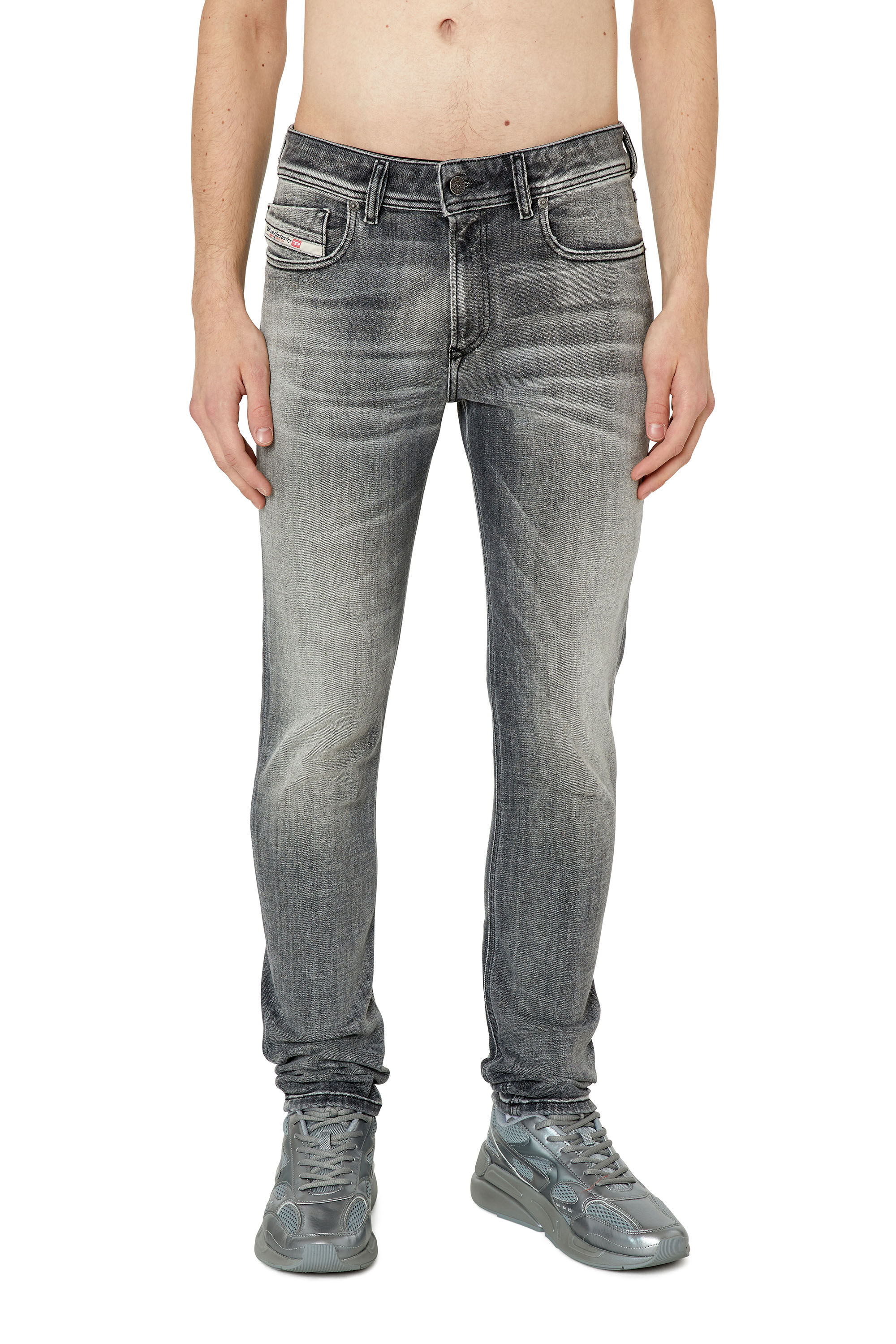 Diesel - Male's Skinny Jeans 1979 Sleenker 09E71, Black/Dark Grey - 3