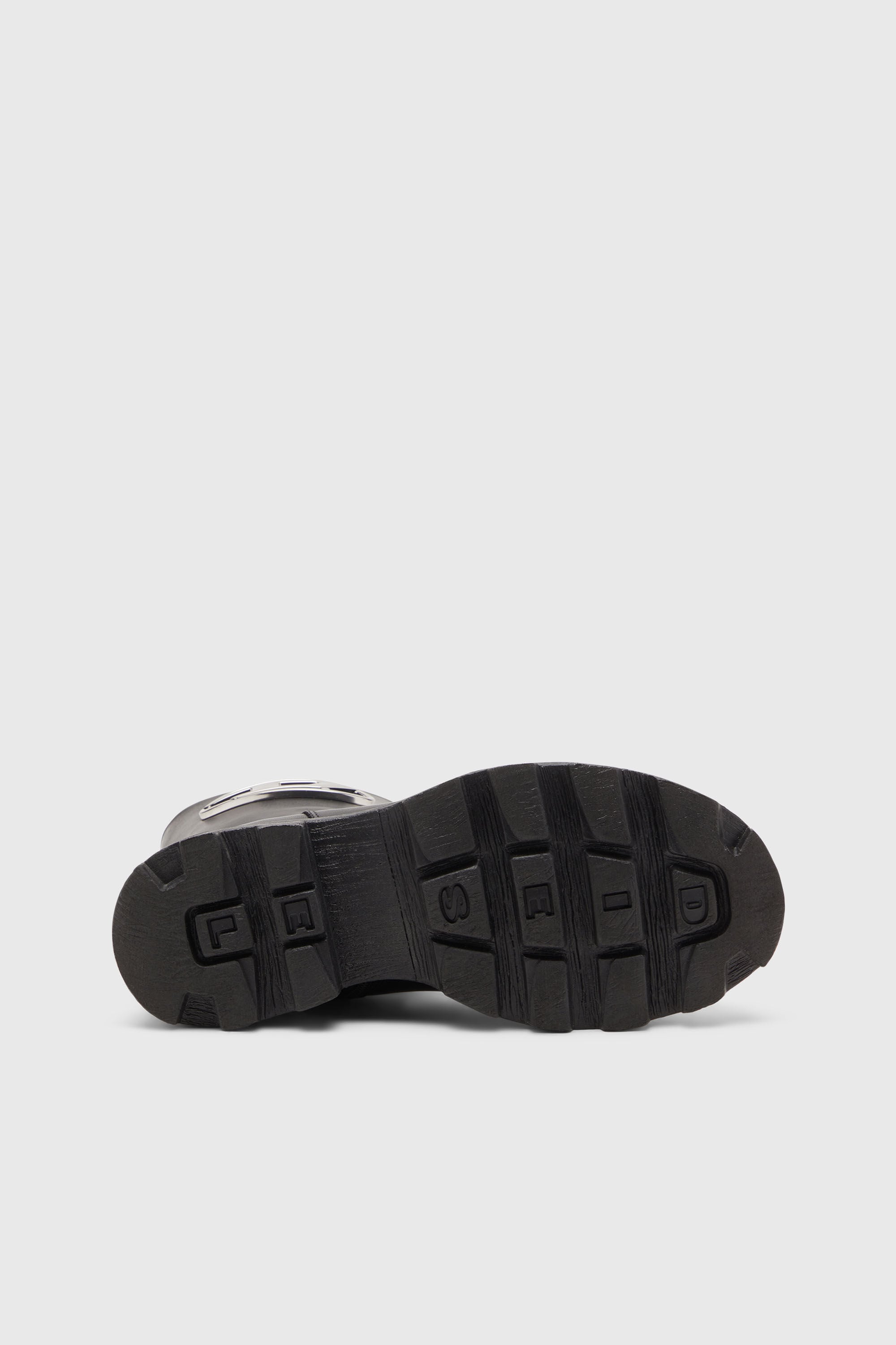 Diesel - D-HAMMER BKR D W, D-Hammer-Bottes de motard en cuir brillant Femme in Noir - 5