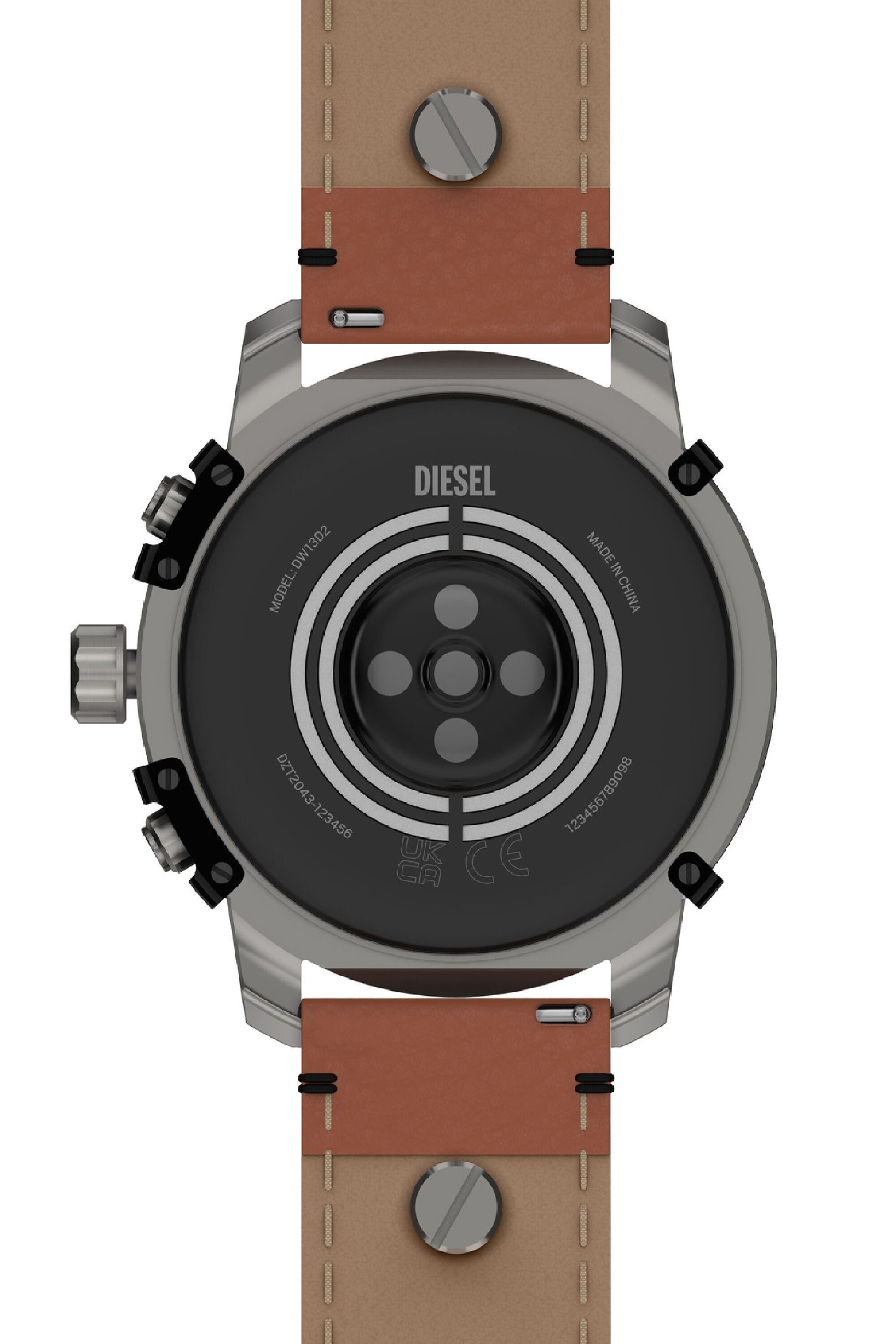 Diesel - DZT2043, Smartwatch Griffed en cuir Homme in Marron - 4