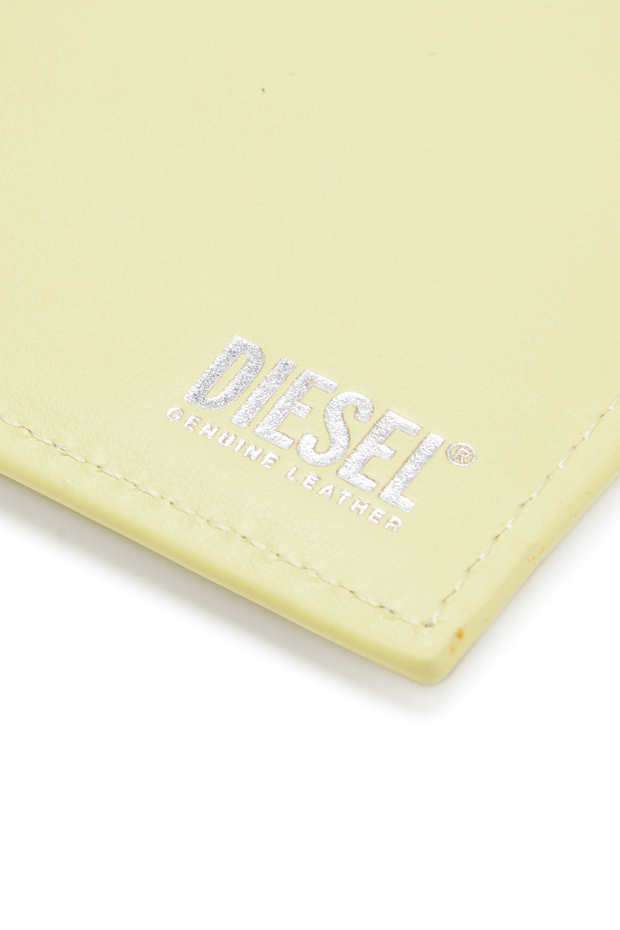 Diesel - 1DR CARD HOLDER I, Woman's Card holder in pastel leather in Yellow - 4
