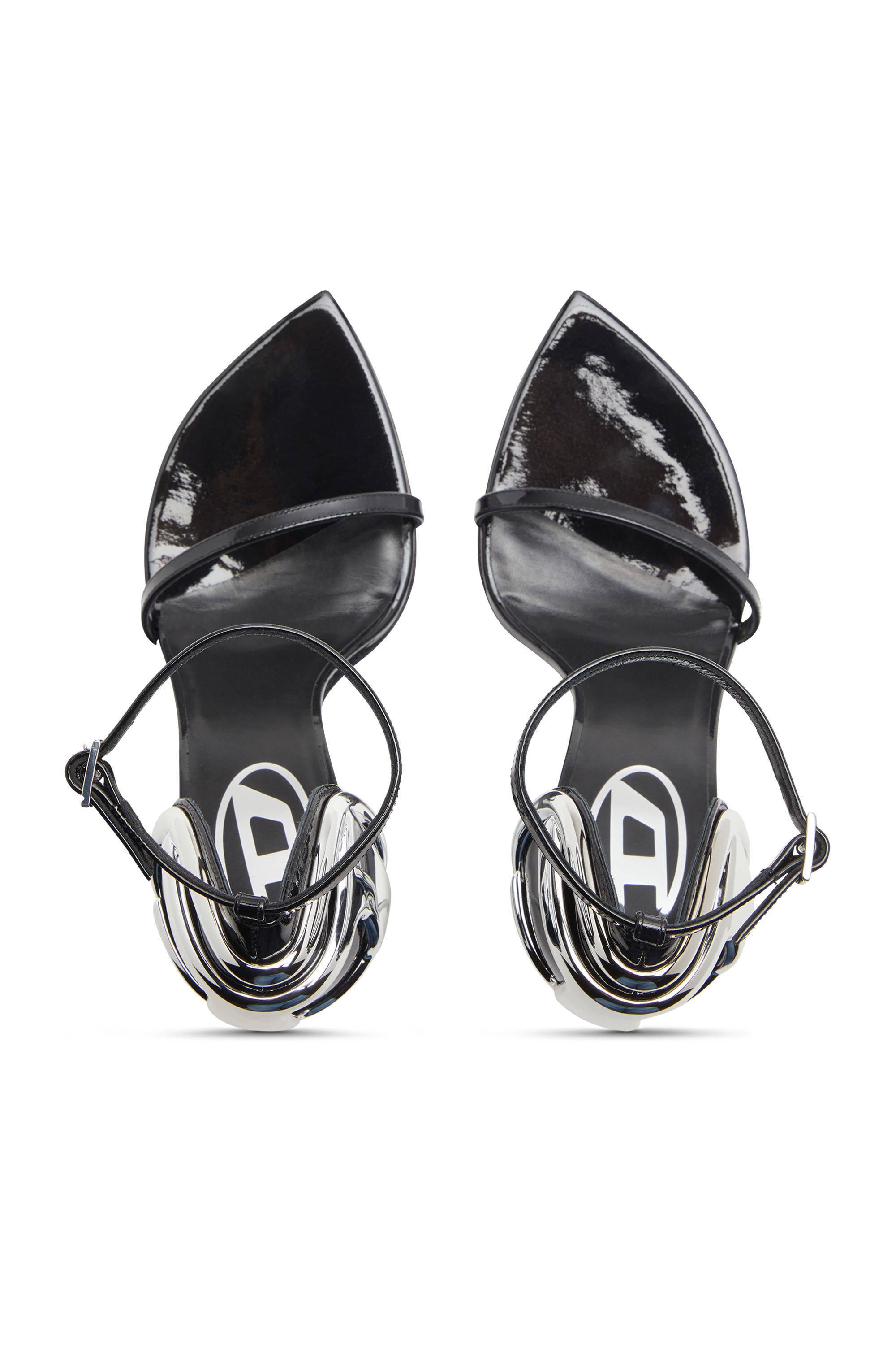 趣味 STANDART #12-30 Women's D-Ten&Half-Stiletto sandals in patent leather and