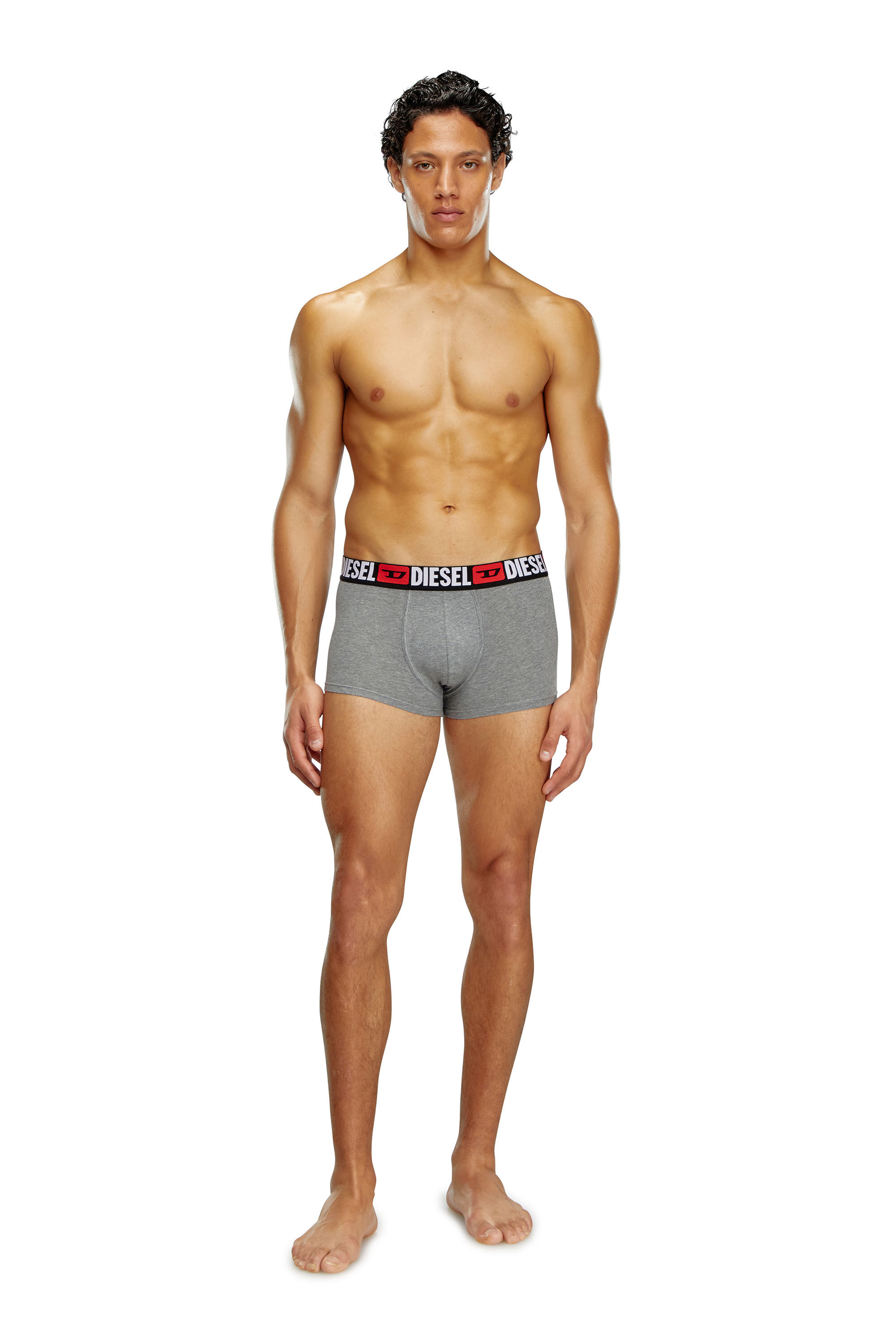 Men: Three-pack of all-over logo waist boxers | Diesel