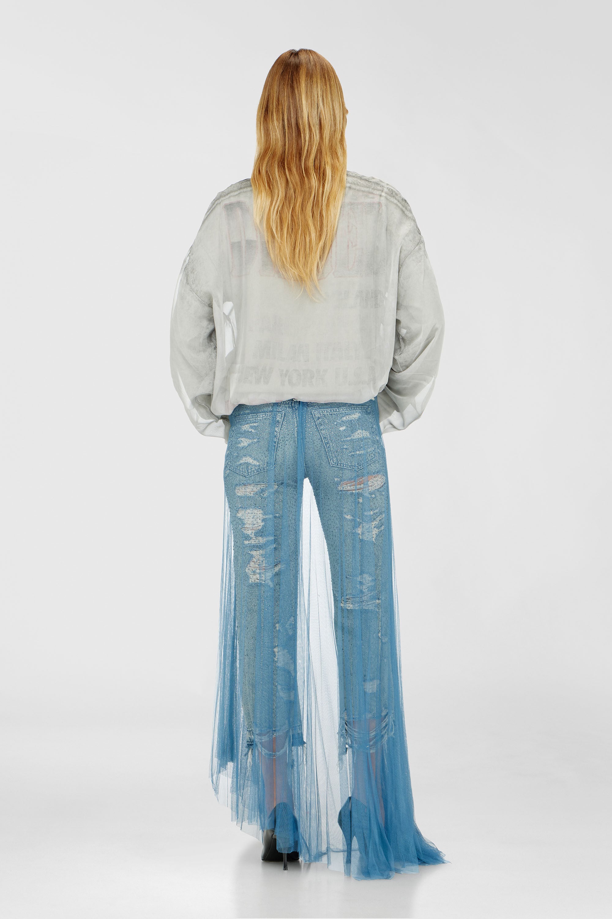 Diesel - Regular Jeans D-Aisi 0DBER Mujer, Azul medio - 3