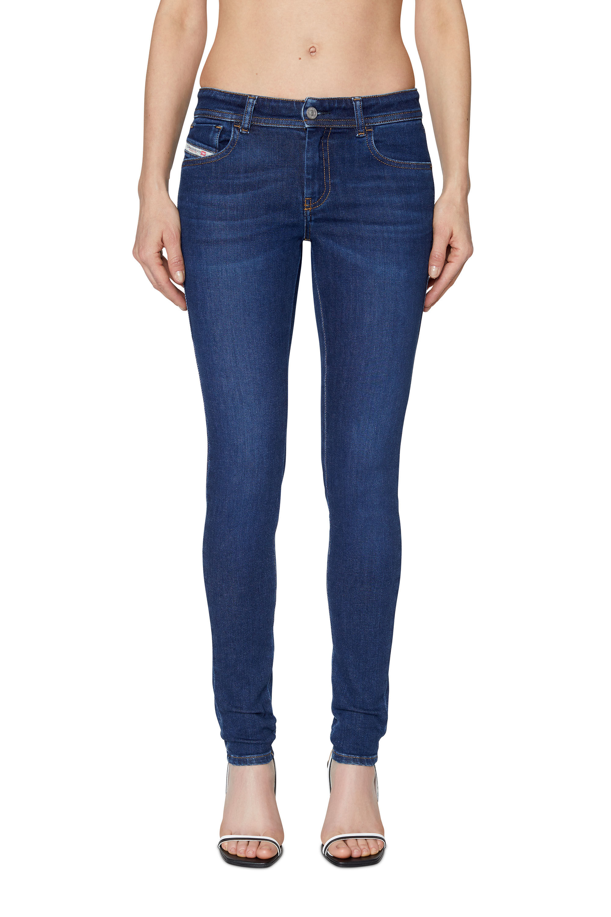 Diesel - Female's Super skinny Jeans 2018 Slandy-Low 09C19, Dark Blue - 3