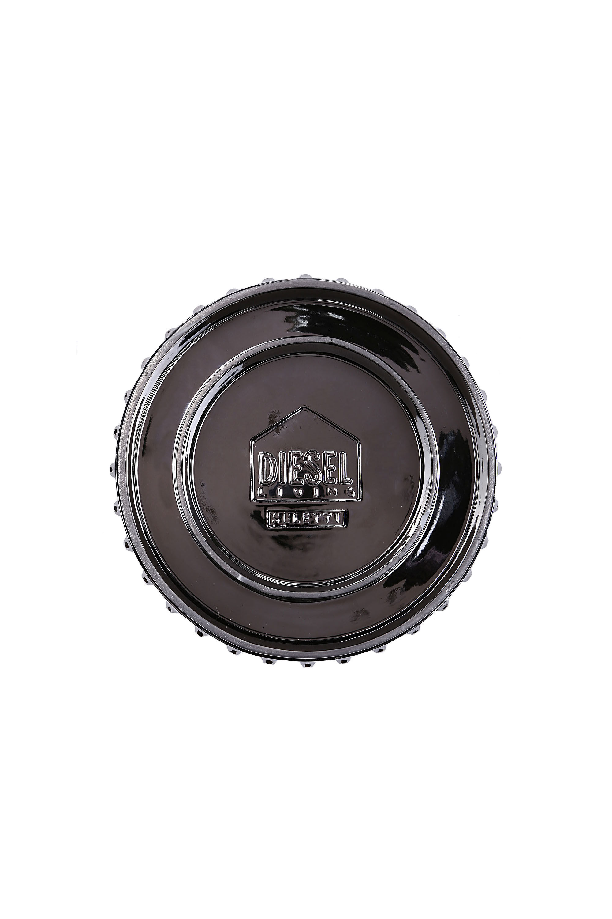 Diesel - 10942 GHOST SHELL, Petit dôme en verre avec plaque en porcelaine Mixte in Gris argenté - 3