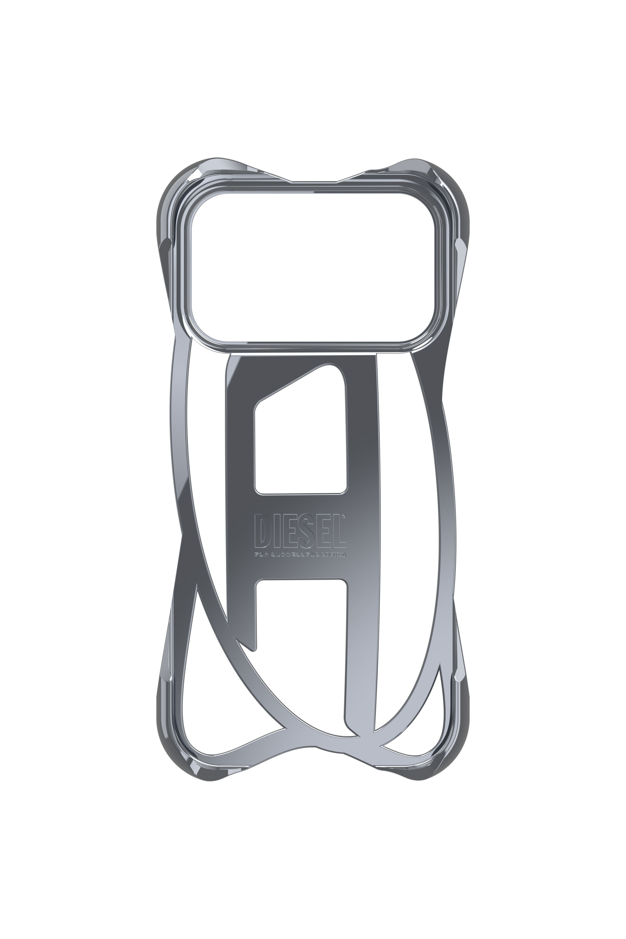 Women's Caged D glossy case for iPhone 17 Pro | Grey | Diesel