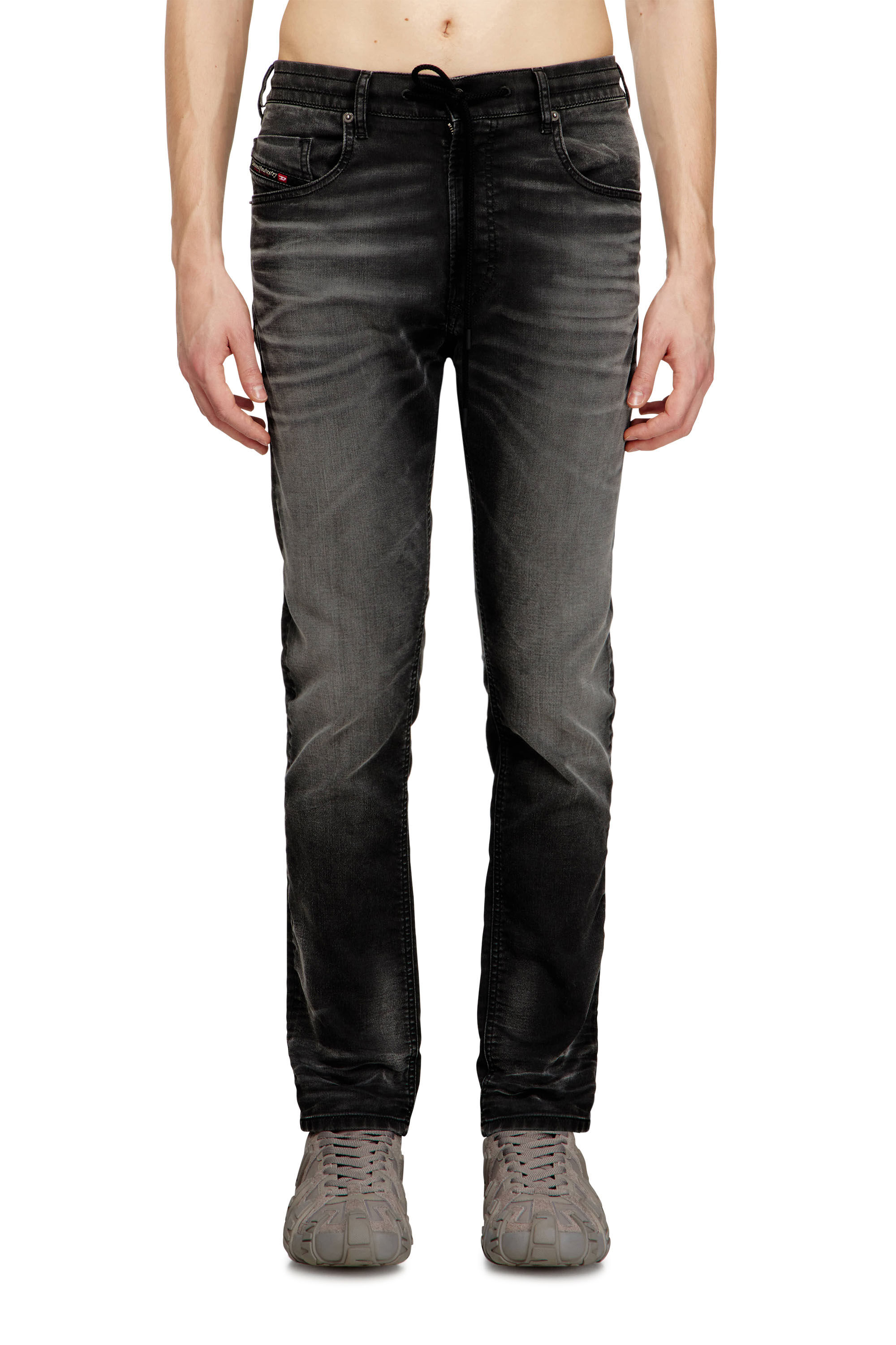 Men's Regular Jeans | Black/Dark grey | Diesel 2032 D-Krooley