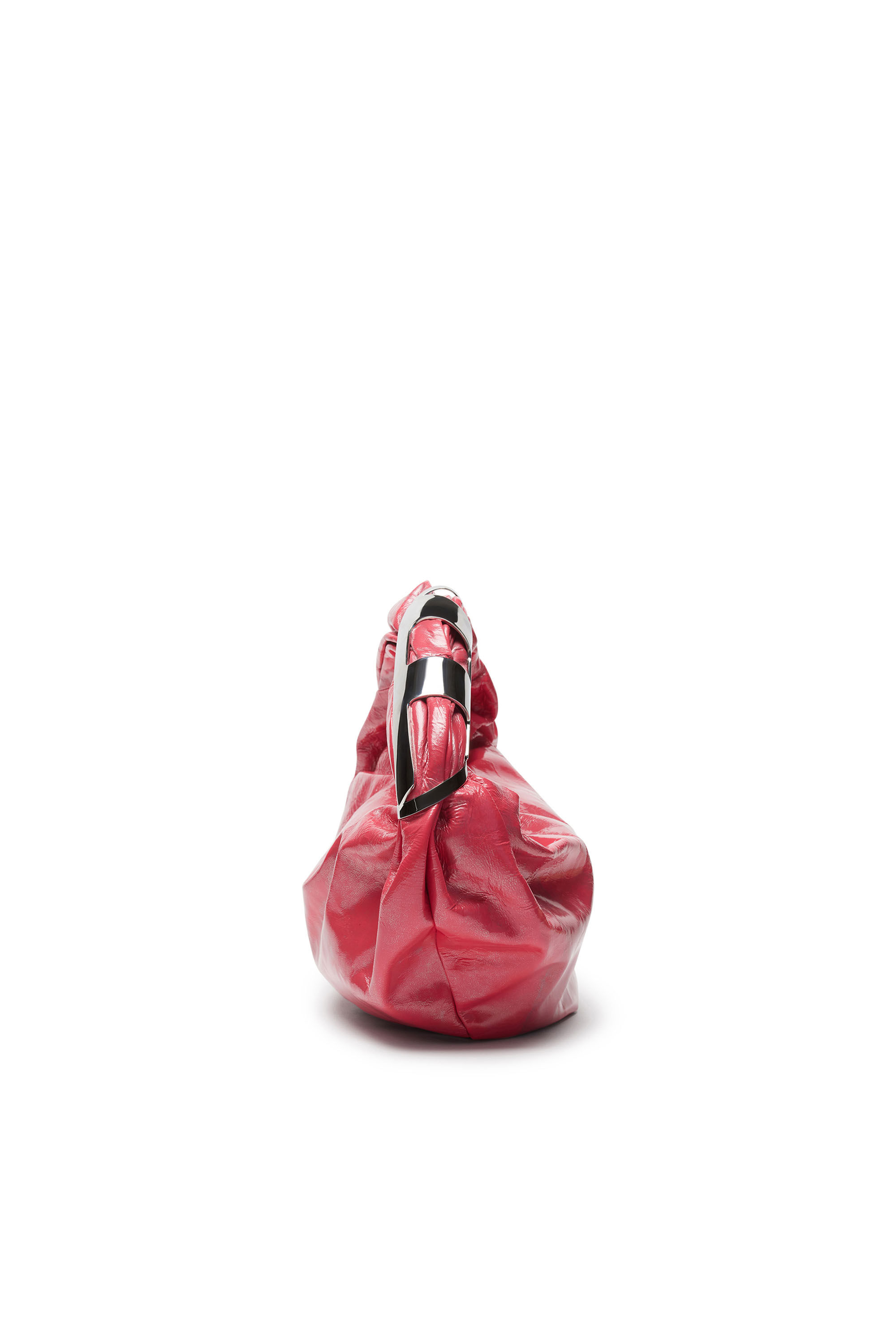 Diesel - GRAB-D HOBO S, Grab-D S-Sac hobo en cuir métallique Femme in Rose - 4