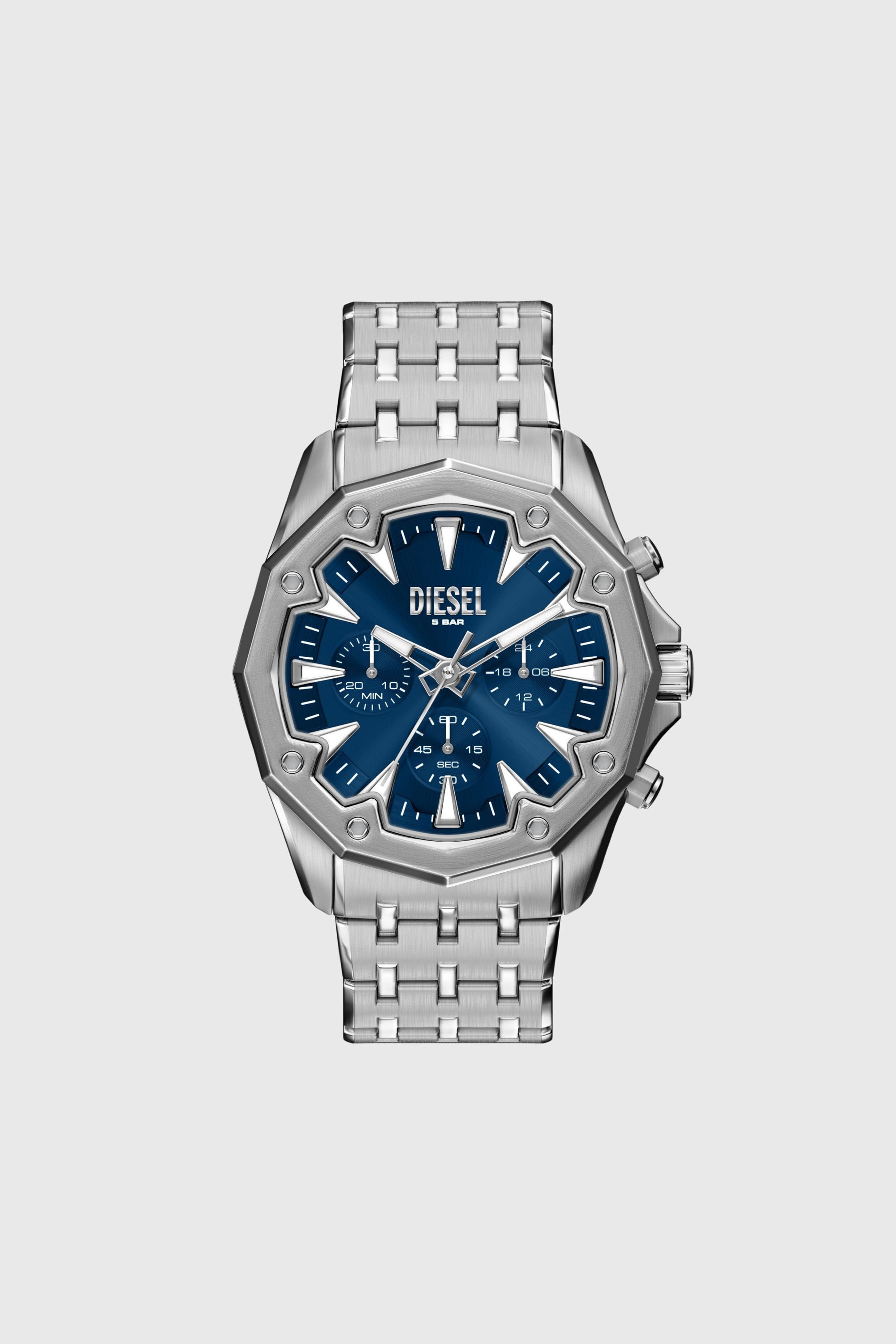 Diesel - DZ4706 WATCH, Male's Stinger Stainless Steel Watch in Silver - 1