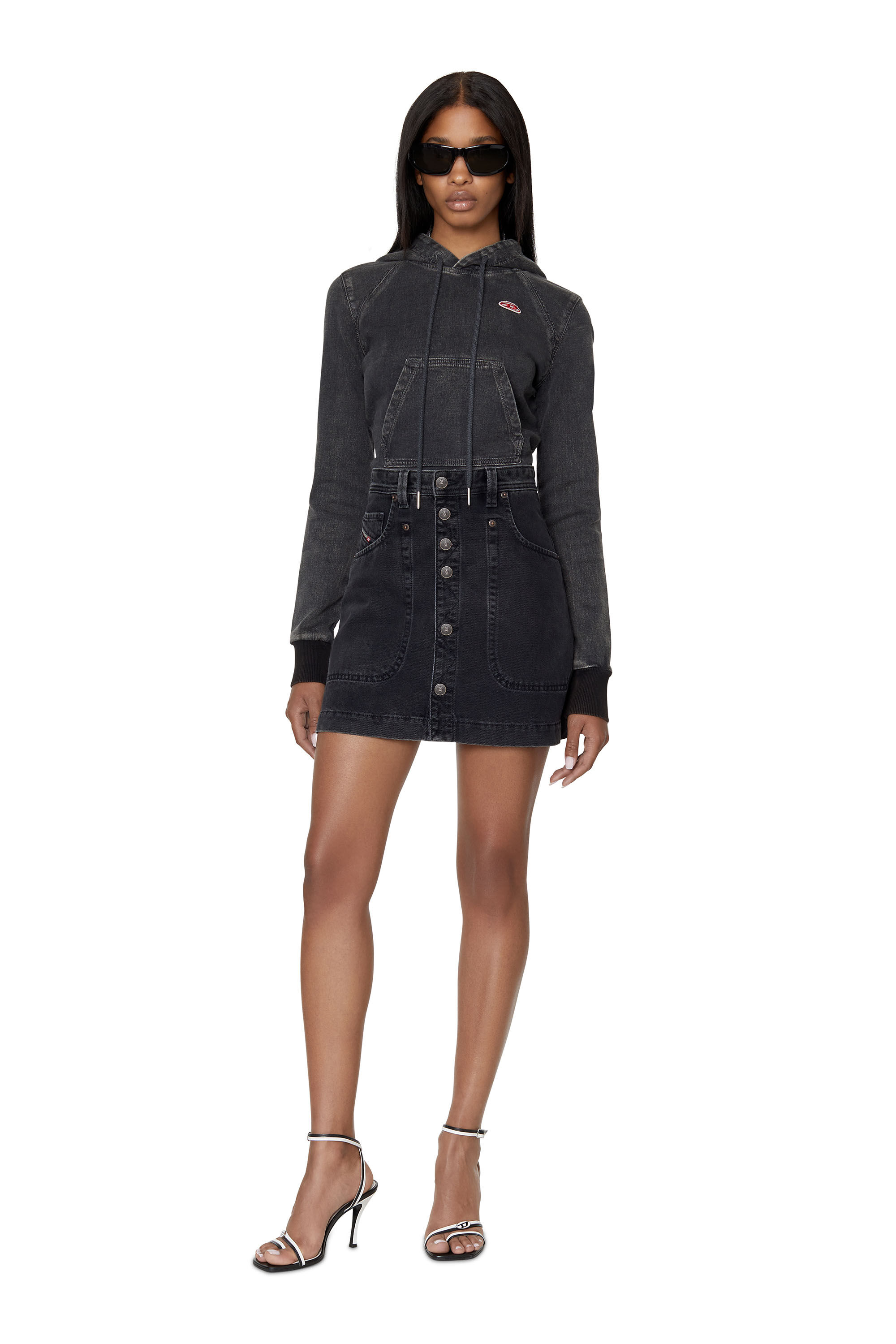 DIESEL☆DE-ALBUS A-LINE SKIRT デニムスカート♪【送料込】 DE-ALBUS