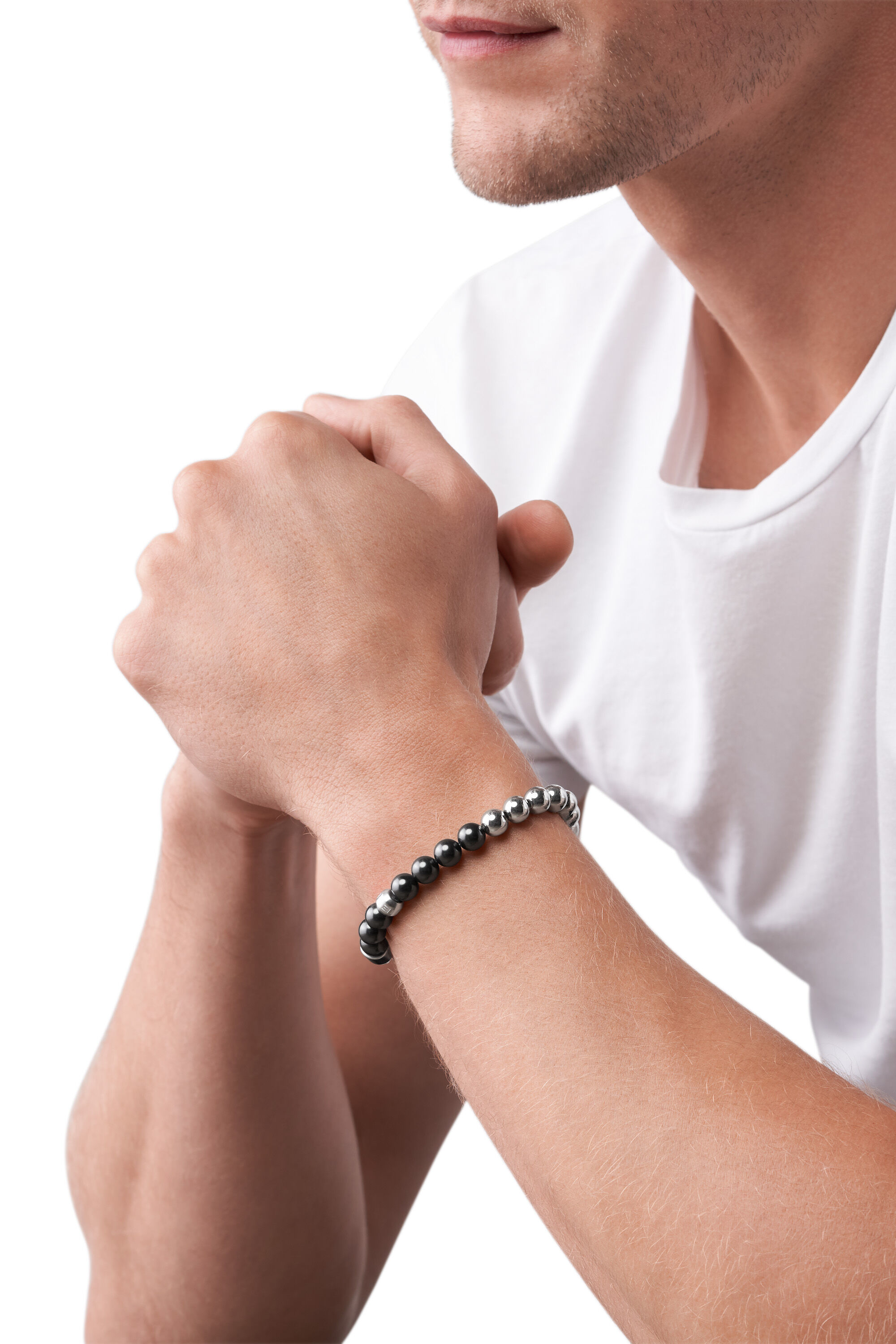Diesel - DX1323, Bracelet en perles en acier inoxydable Mixte in Polychrome - 3