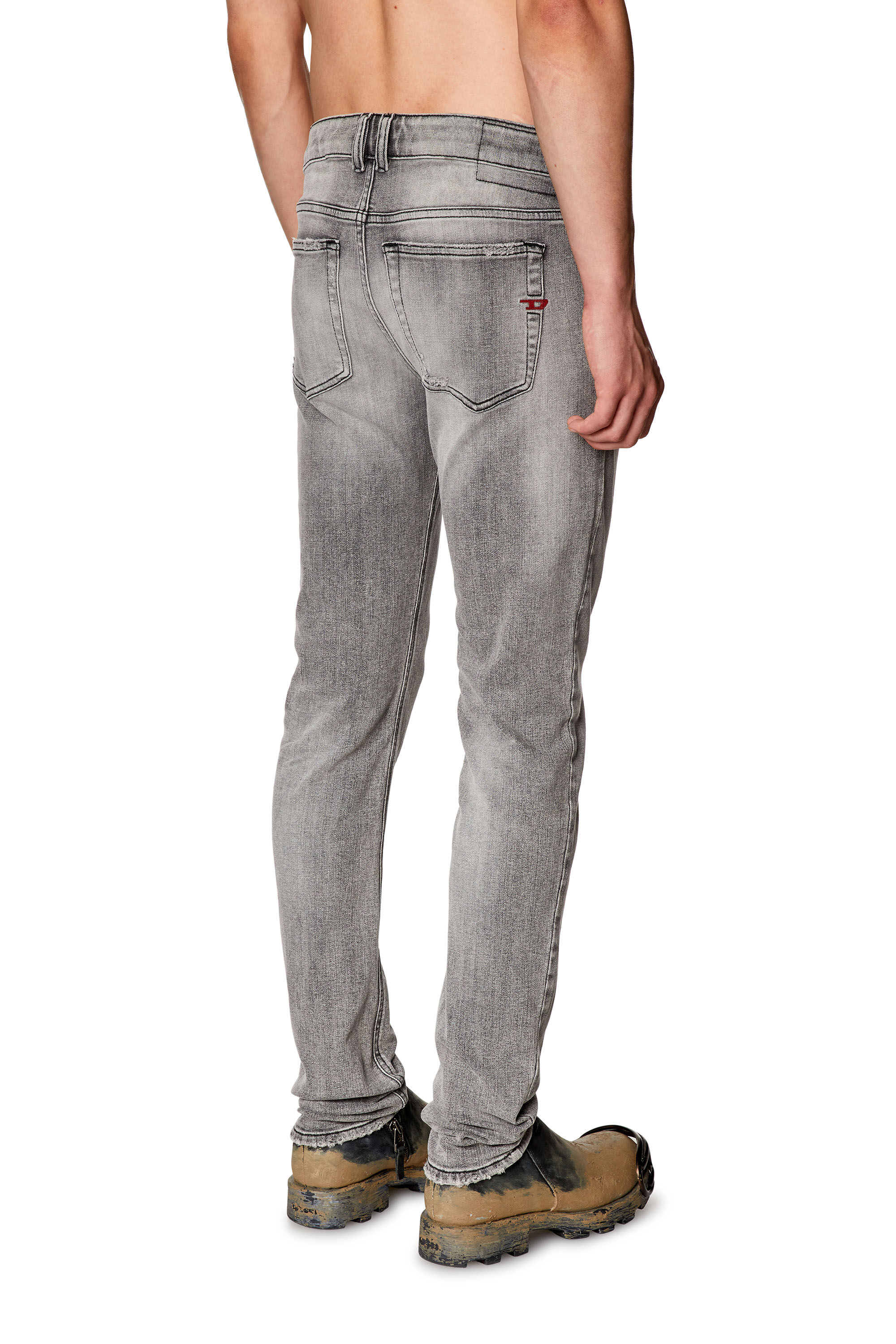 Diesel - Man's Skinny Jeans 1979 Sleenker E9B97, Black/Dark grey - 2